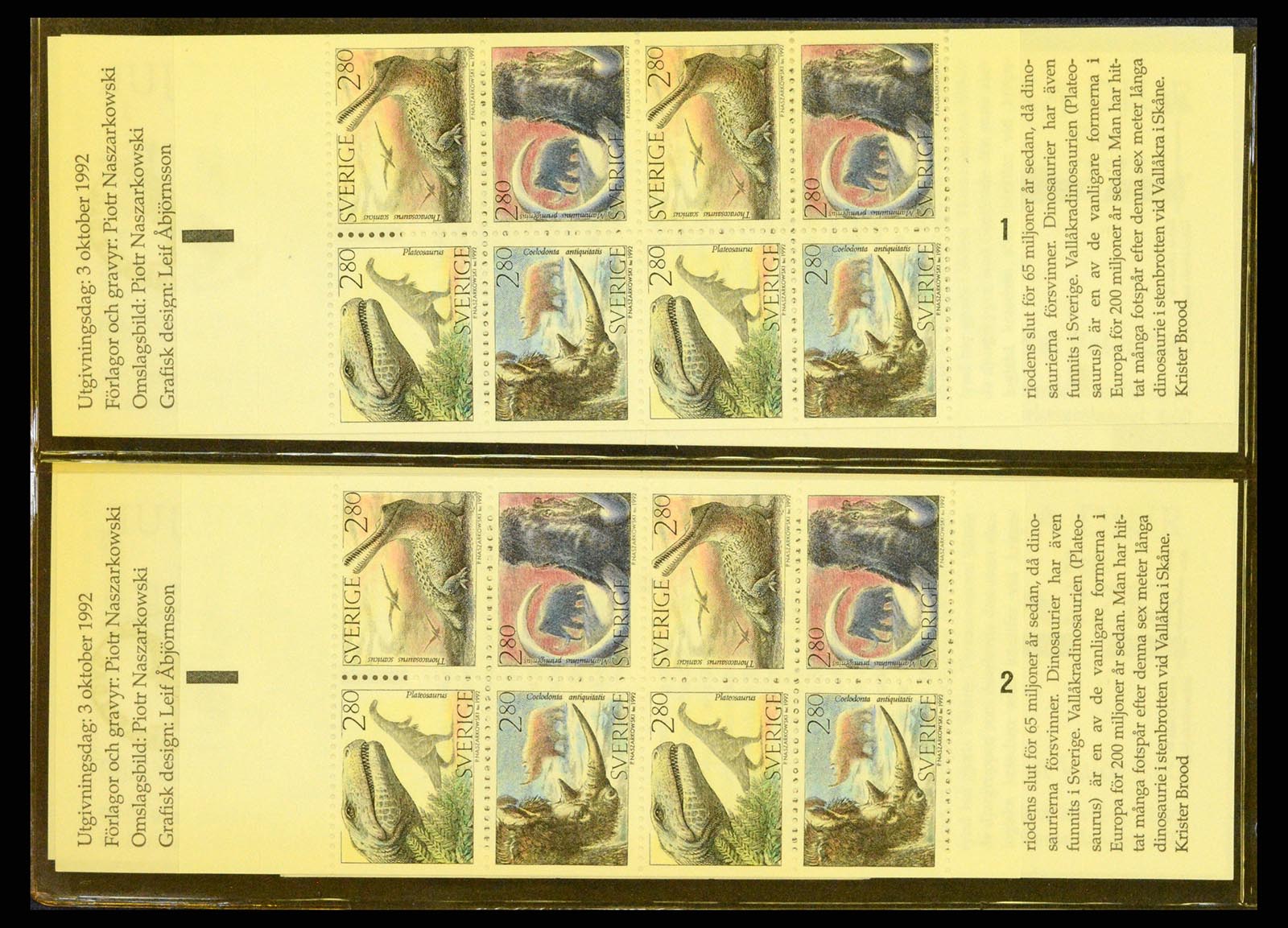 37341 014 - Stamp collection 37341 Sweden stamp booklets.