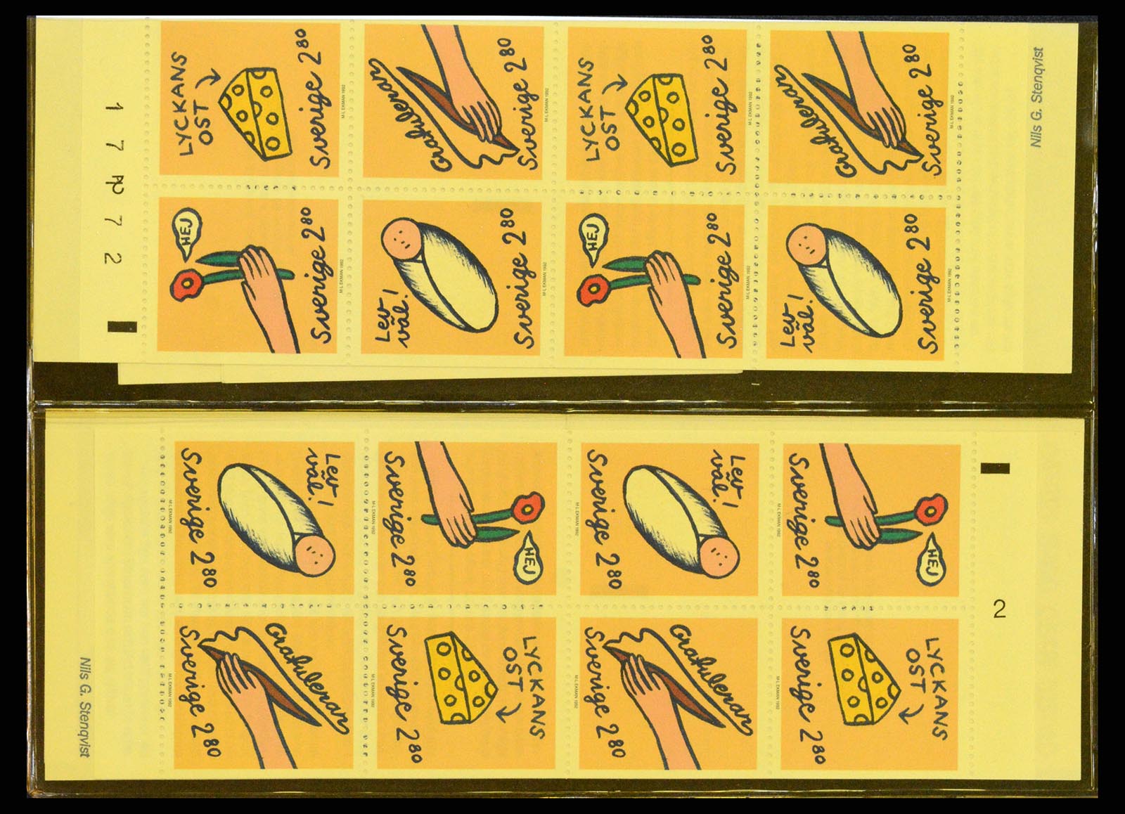 37341 017 - Stamp collection 37341 Sweden stamp booklets.