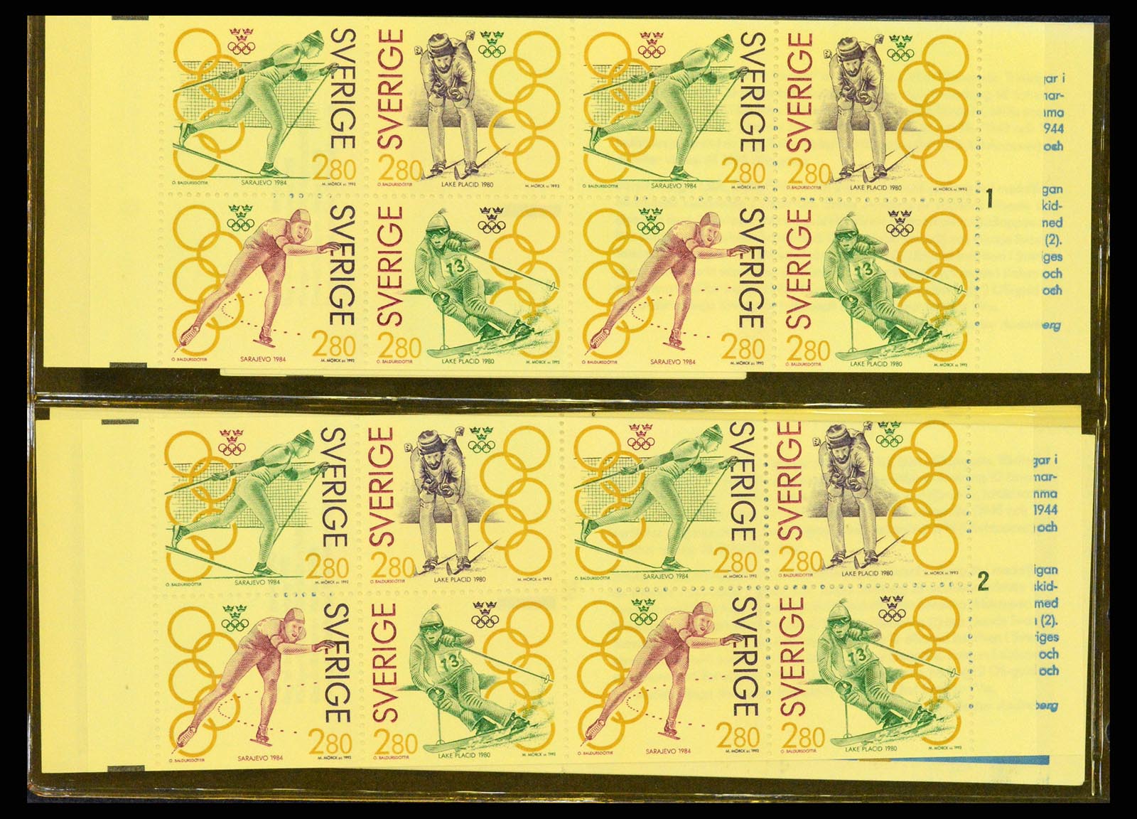 37341 027 - Postzegelverzameling 37341 Zweden postzegelboekjes.