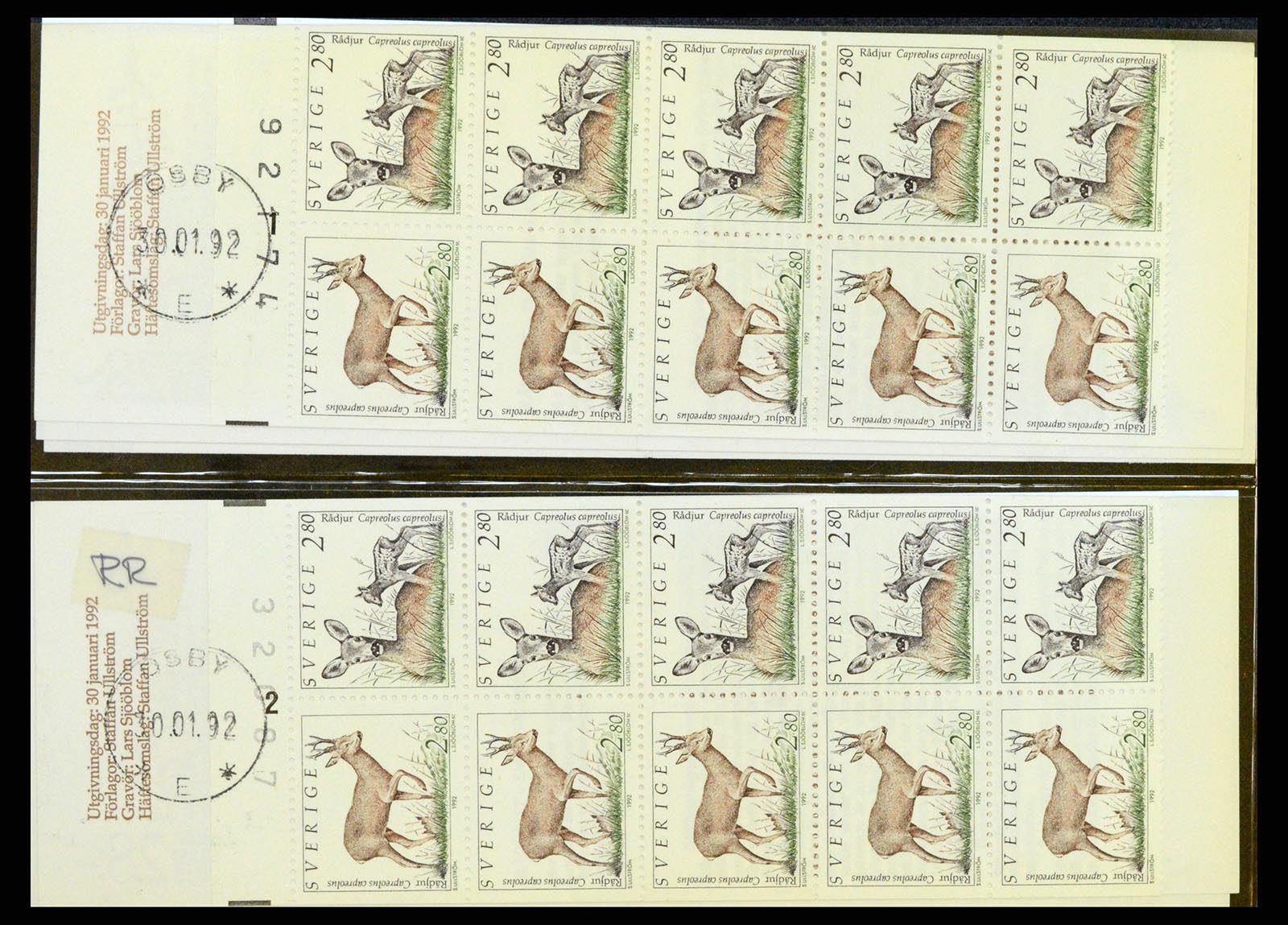 37341 028 - Postzegelverzameling 37341 Zweden postzegelboekjes.