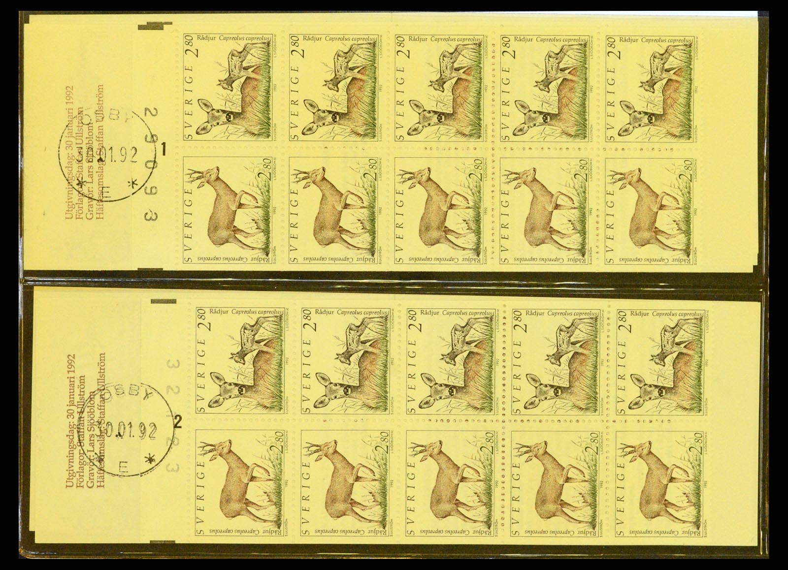 37341 029 - Postzegelverzameling 37341 Zweden postzegelboekjes.
