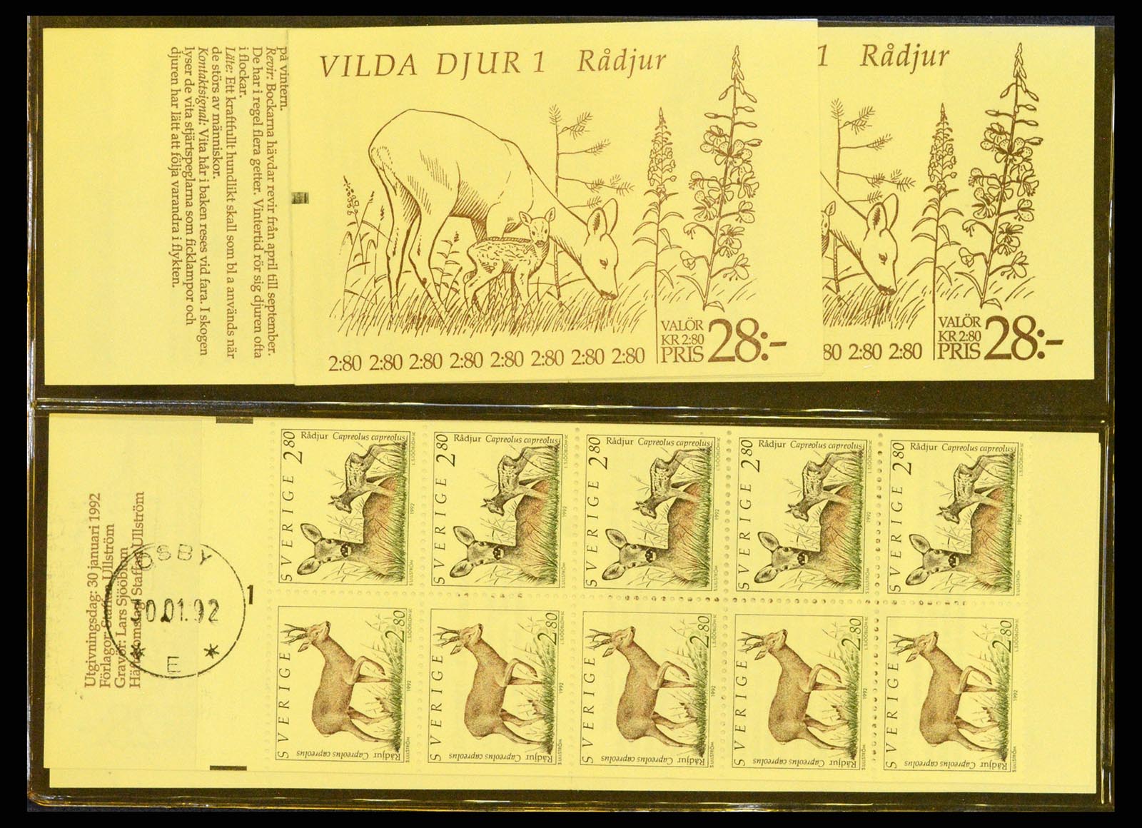 37341 031 - Postzegelverzameling 37341 Zweden postzegelboekjes.