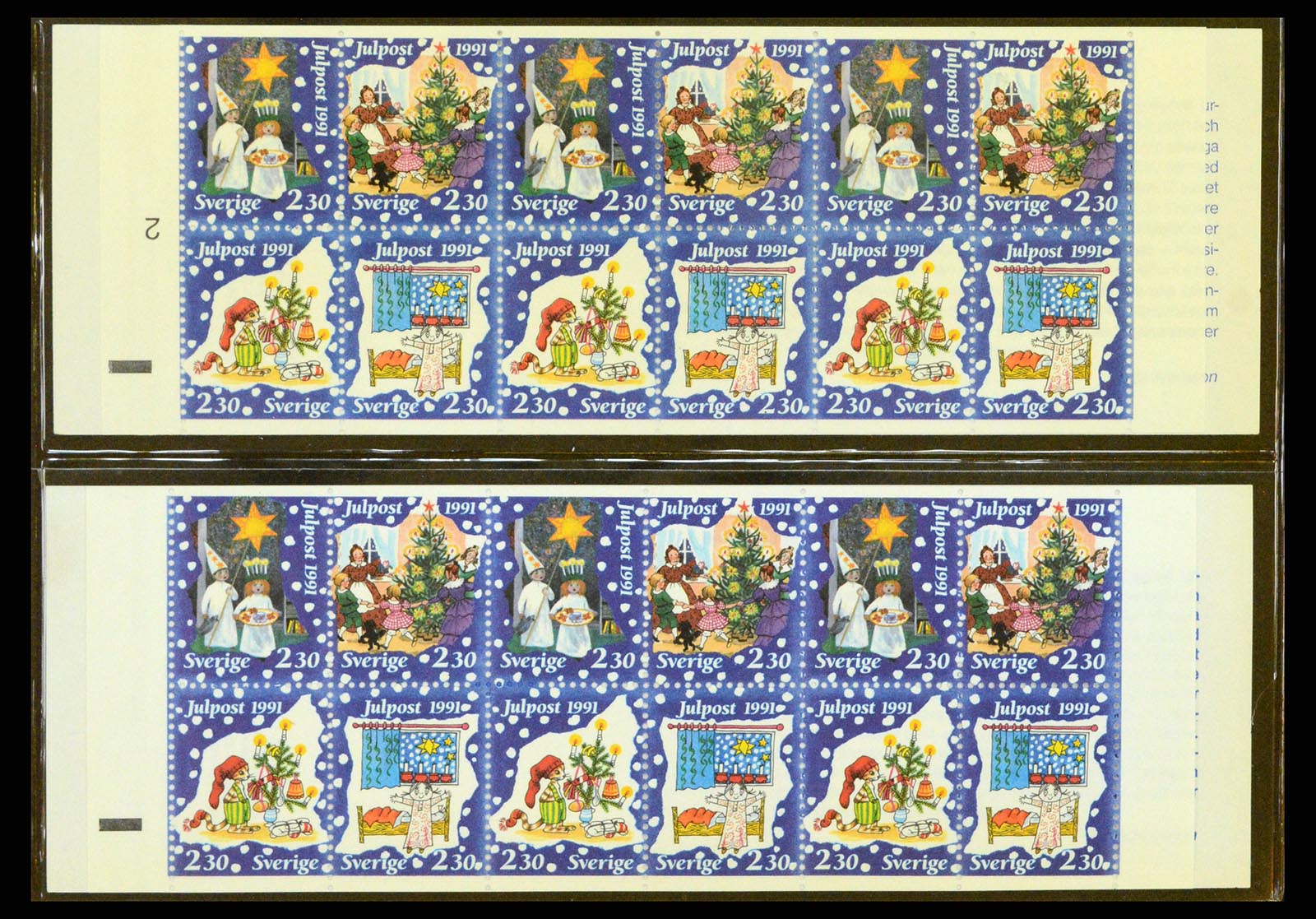 37341 033 - Postzegelverzameling 37341 Zweden postzegelboekjes.