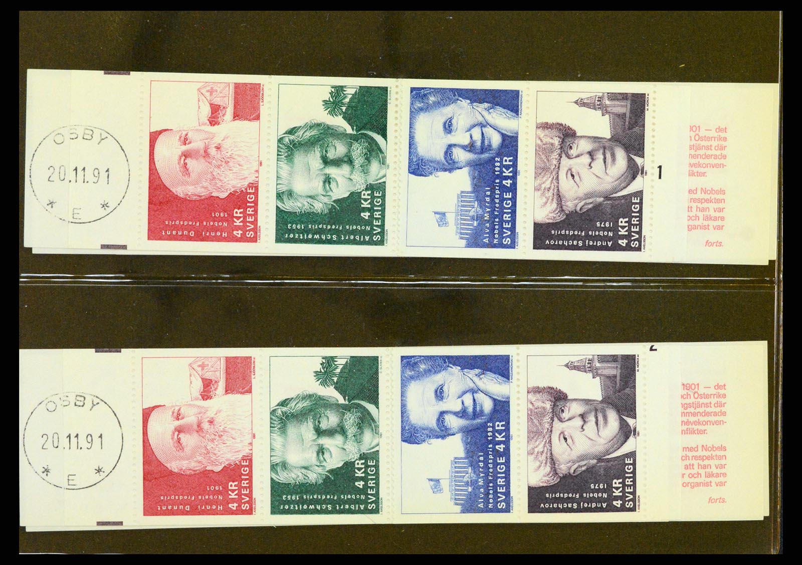 37341 034 - Postzegelverzameling 37341 Zweden postzegelboekjes.