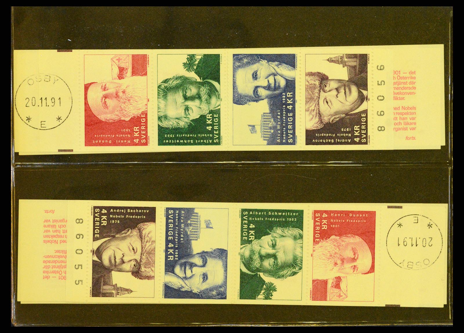 37341 035 - Postzegelverzameling 37341 Zweden postzegelboekjes.