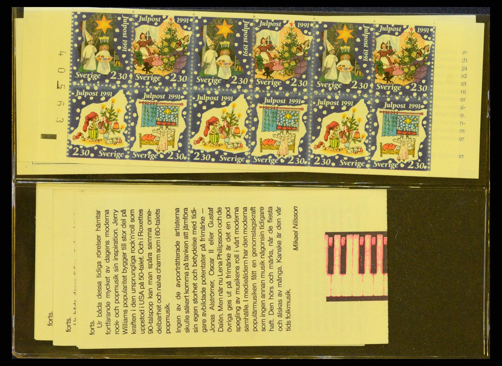 37341 041 - Postzegelverzameling 37341 Zweden postzegelboekjes.