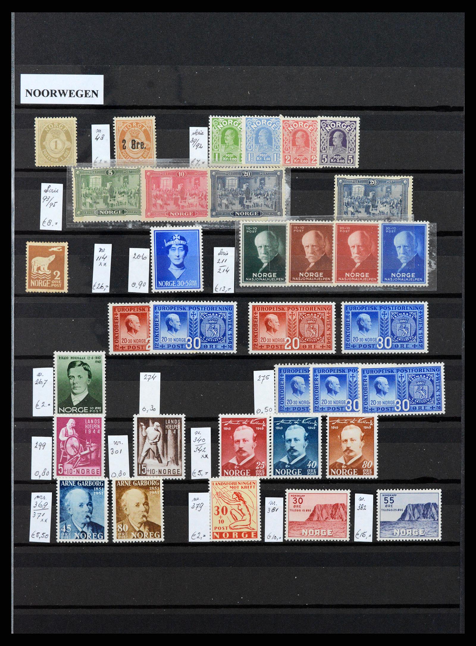 37342 007 - Postzegelverzameling 37342 Scandinavië 1880-1984.