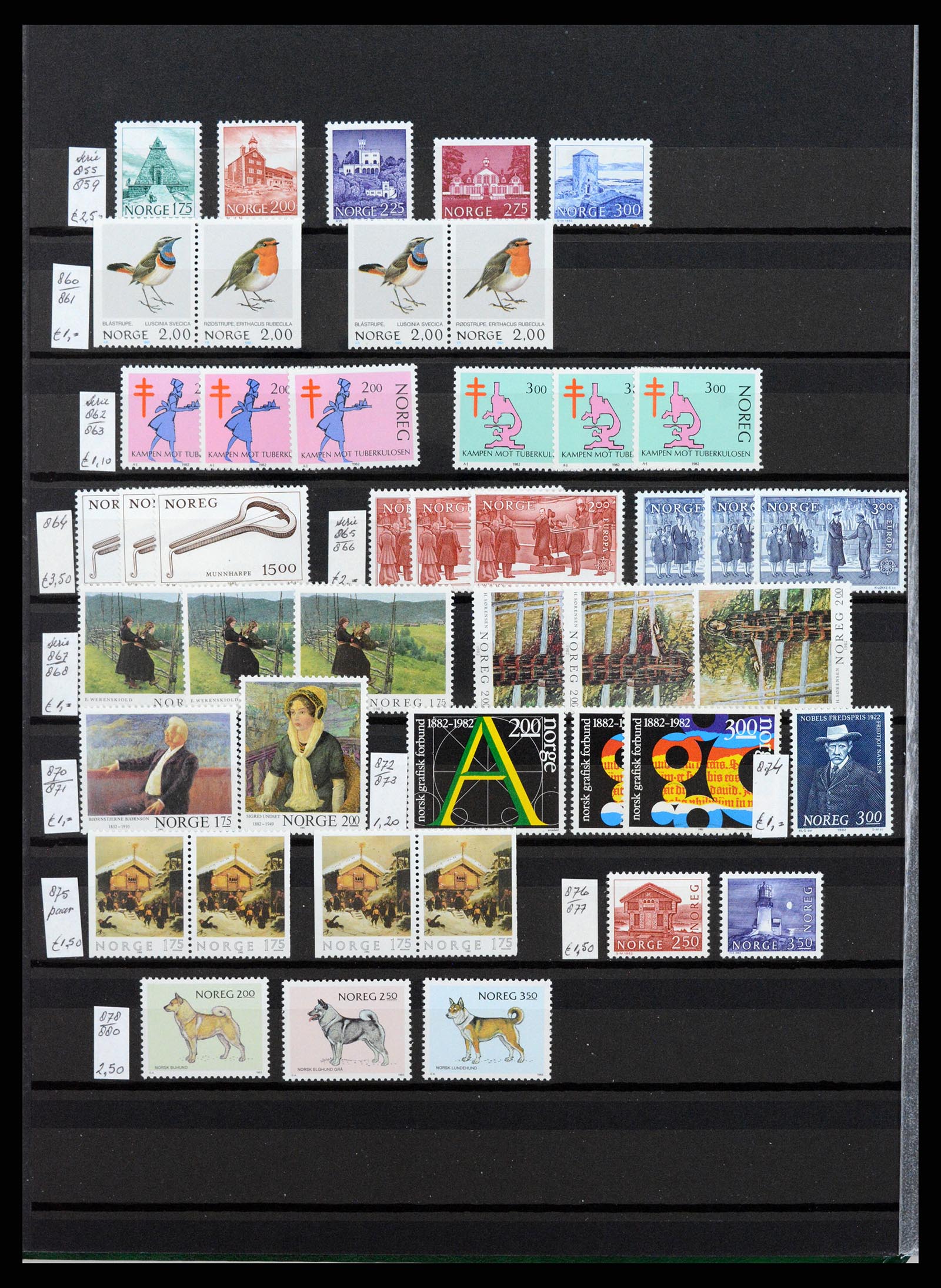 37342 010 - Postzegelverzameling 37342 Scandinavië 1880-1984.