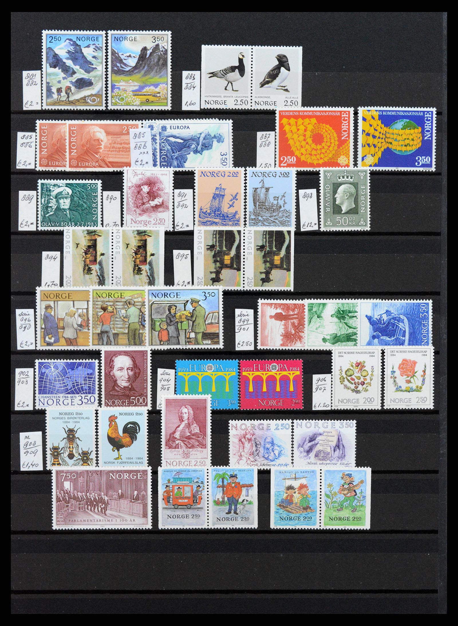37342 011 - Postzegelverzameling 37342 Scandinavië 1880-1984.