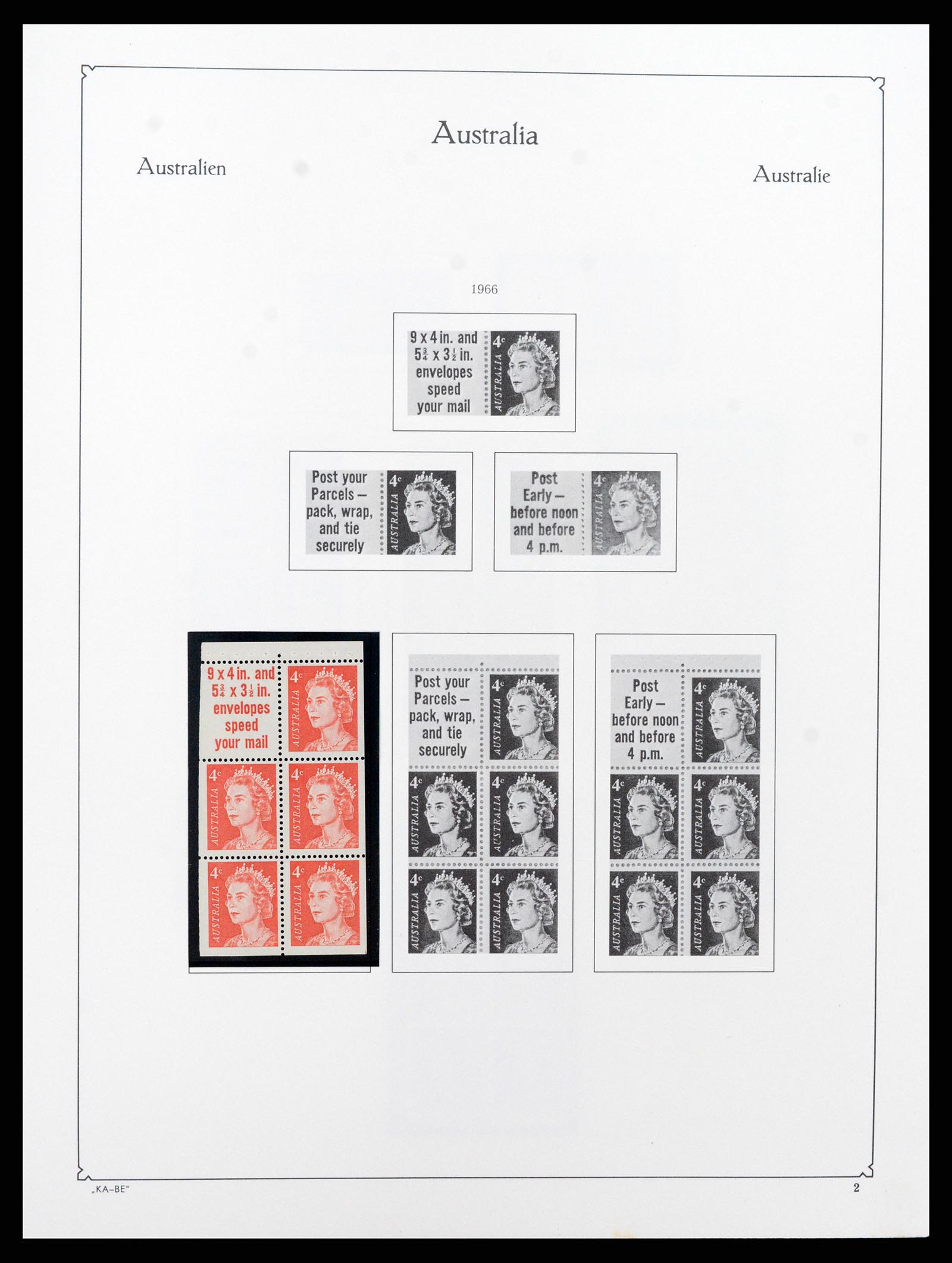 37343 002 - Postzegelverzameling 37343 Australië 1966-1972.