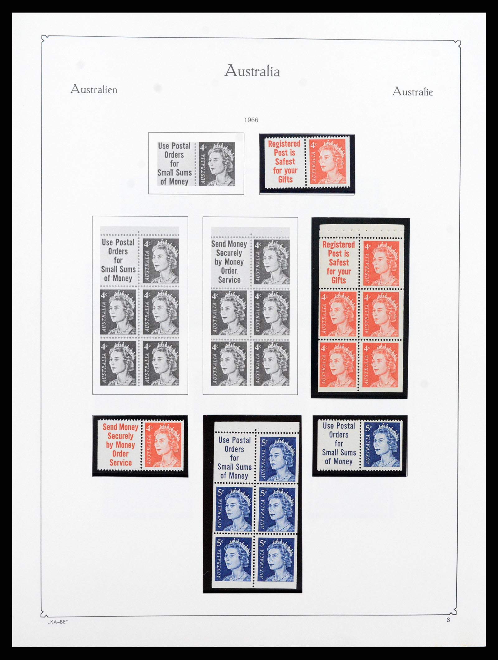 37343 003 - Postzegelverzameling 37343 Australië 1966-1972.