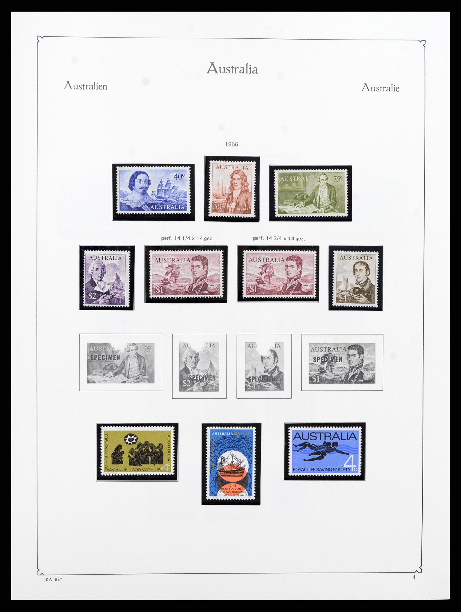 37343 004 - Postzegelverzameling 37343 Australië 1966-1972.