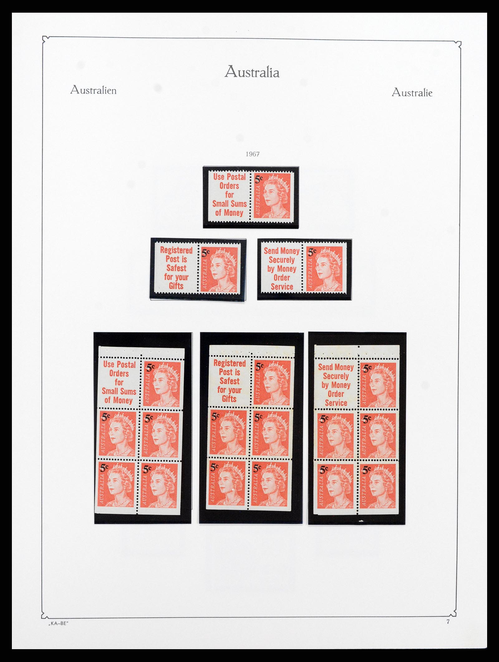 37343 007 - Postzegelverzameling 37343 Australië 1966-1972.