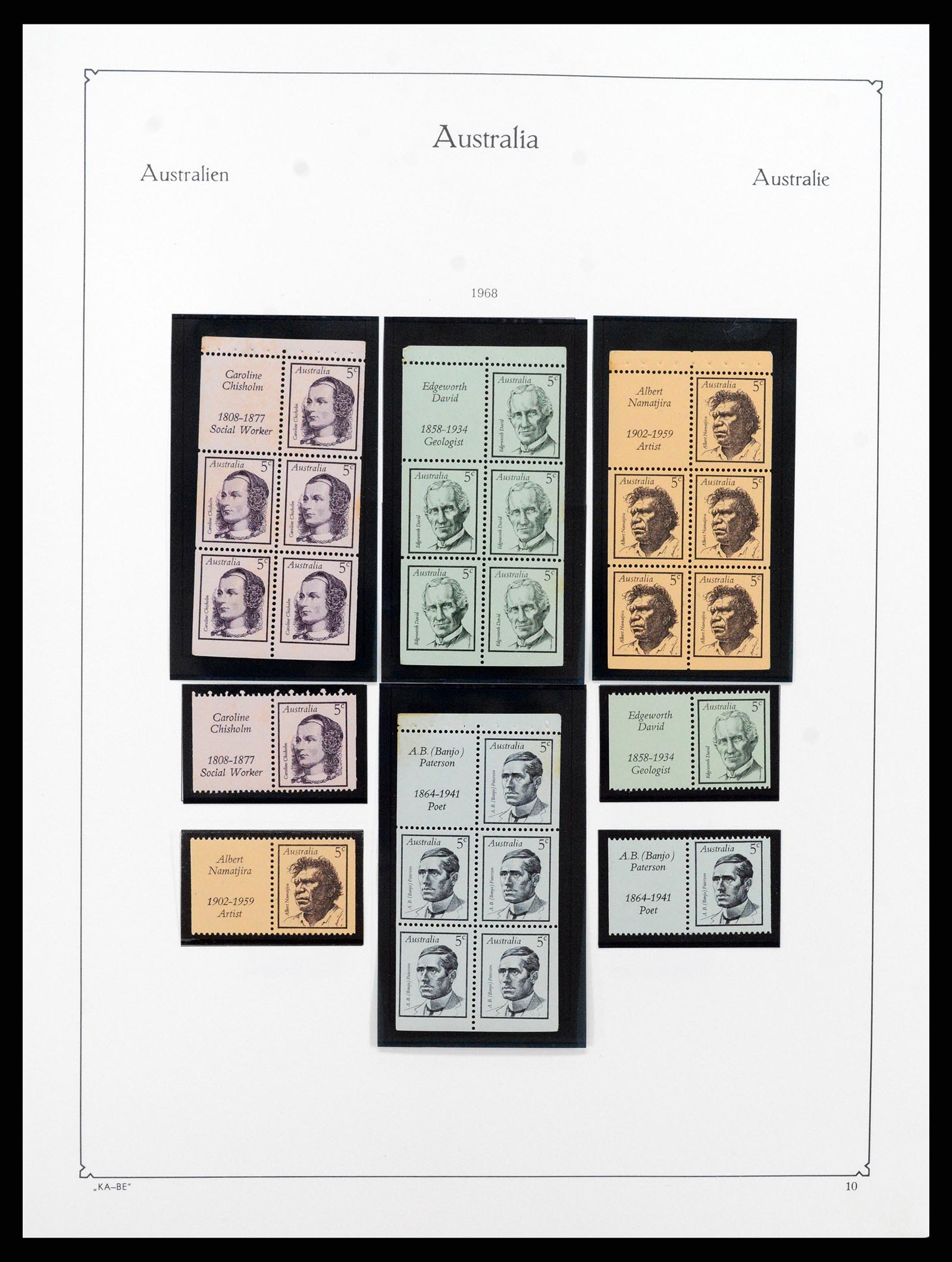 37343 010 - Postzegelverzameling 37343 Australië 1966-1972.