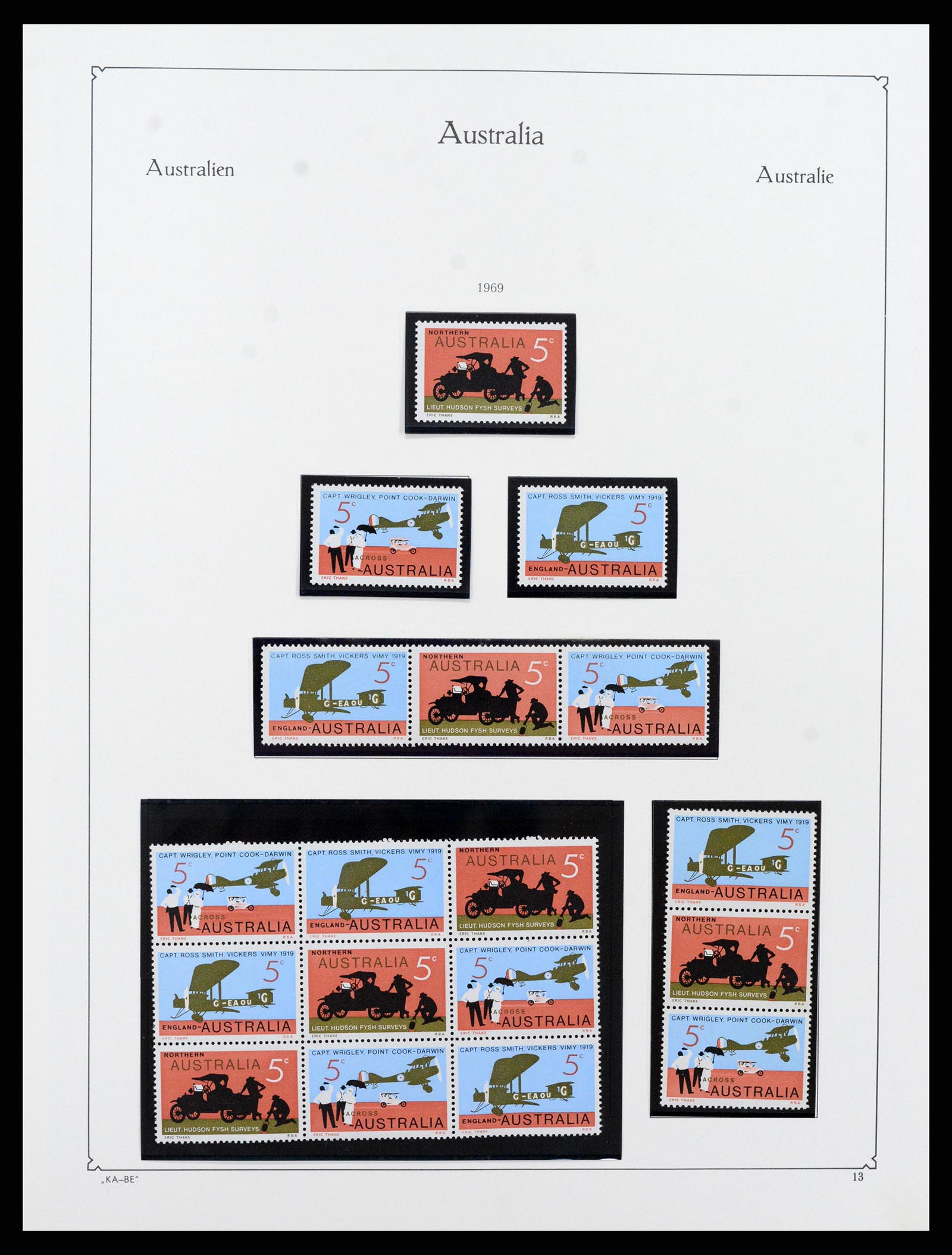37343 013 - Postzegelverzameling 37343 Australië 1966-1972.