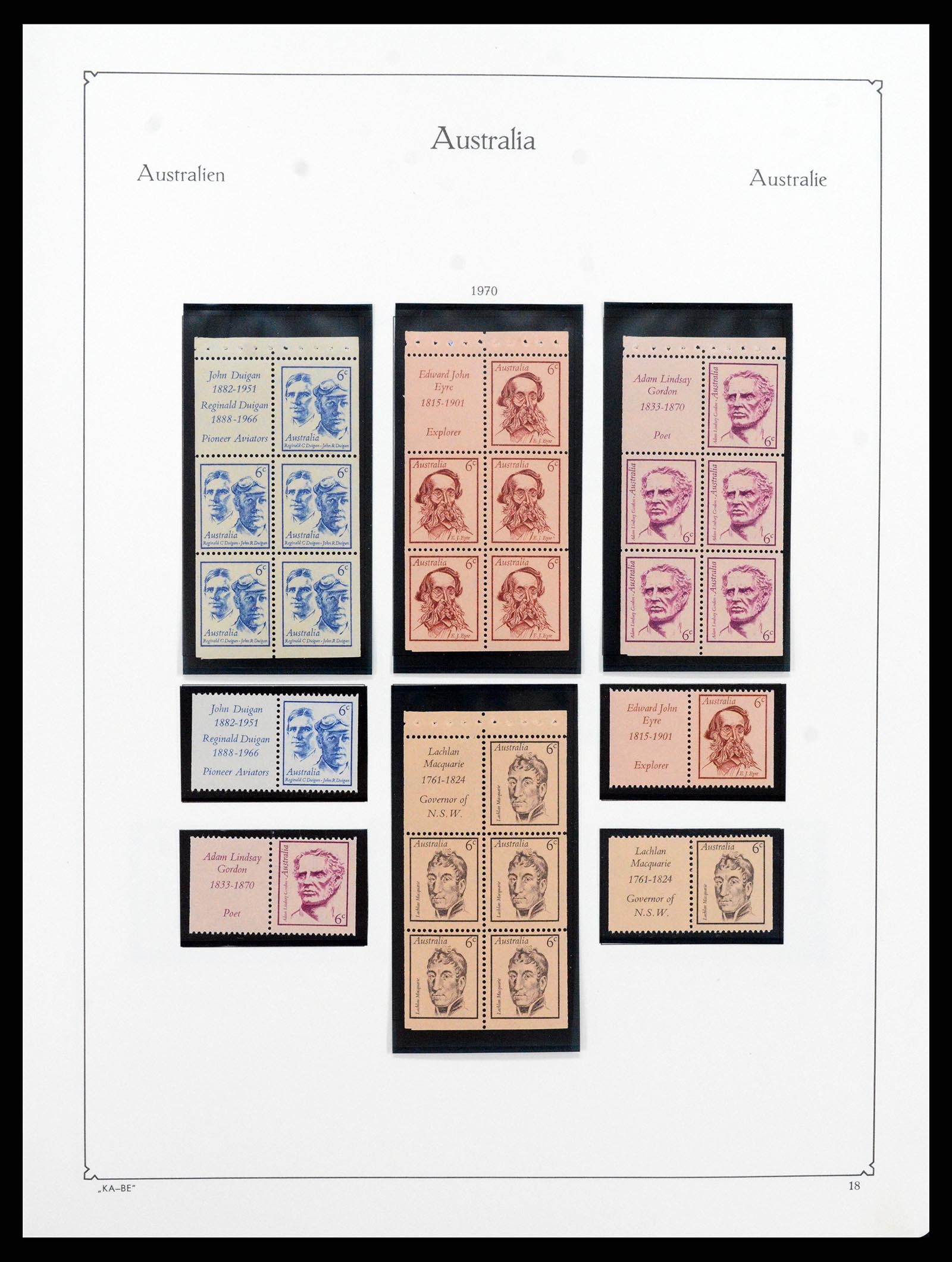 37343 018 - Postzegelverzameling 37343 Australië 1966-1972.