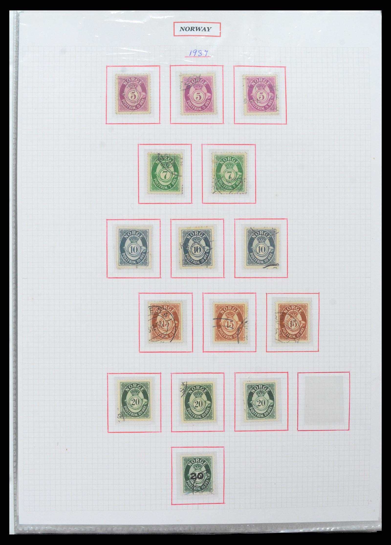 37344 037 - Postzegelverzameling 37344 Europese landen 1861-1980.