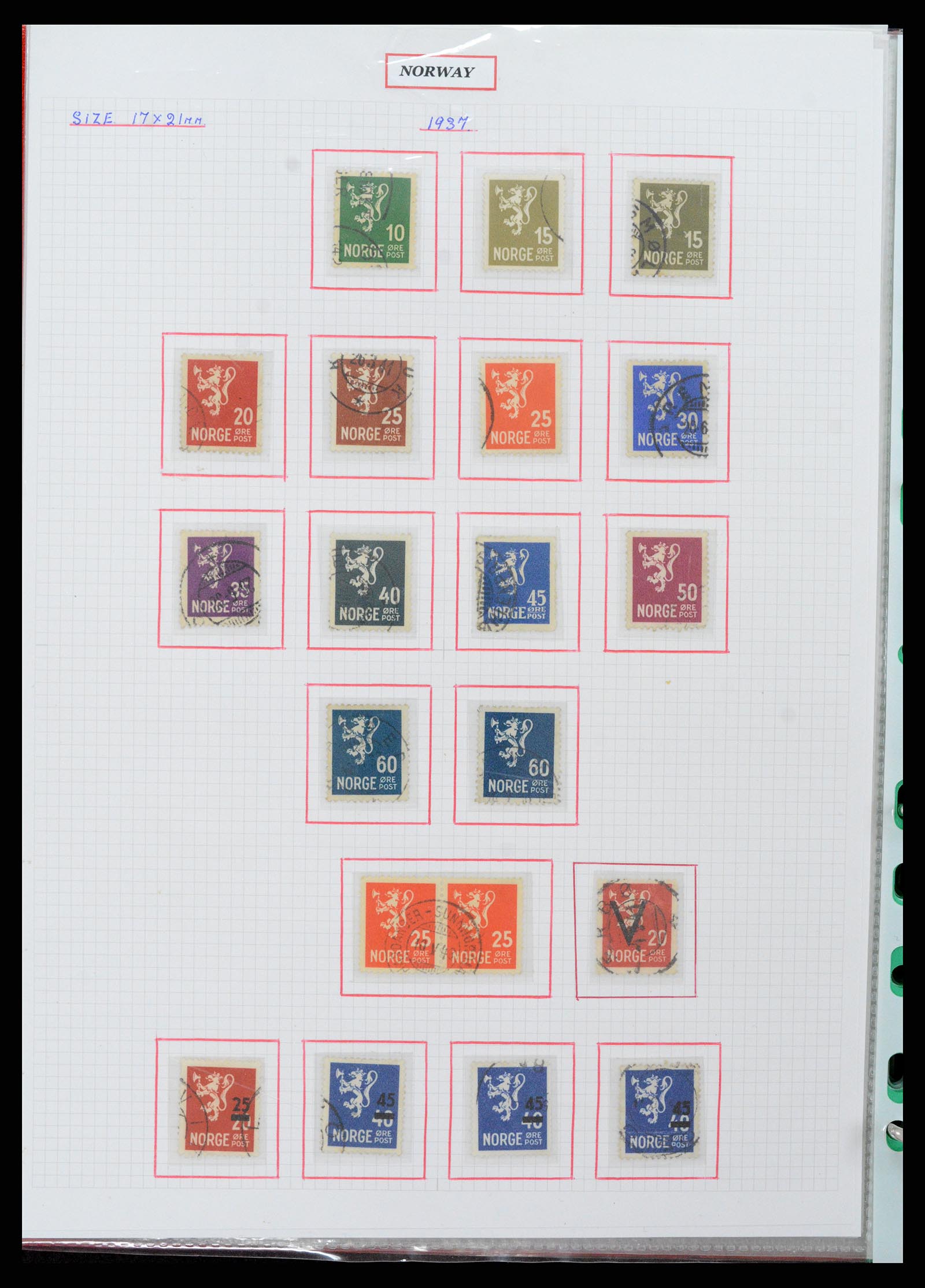 37344 038 - Postzegelverzameling 37344 Europese landen 1861-1980.