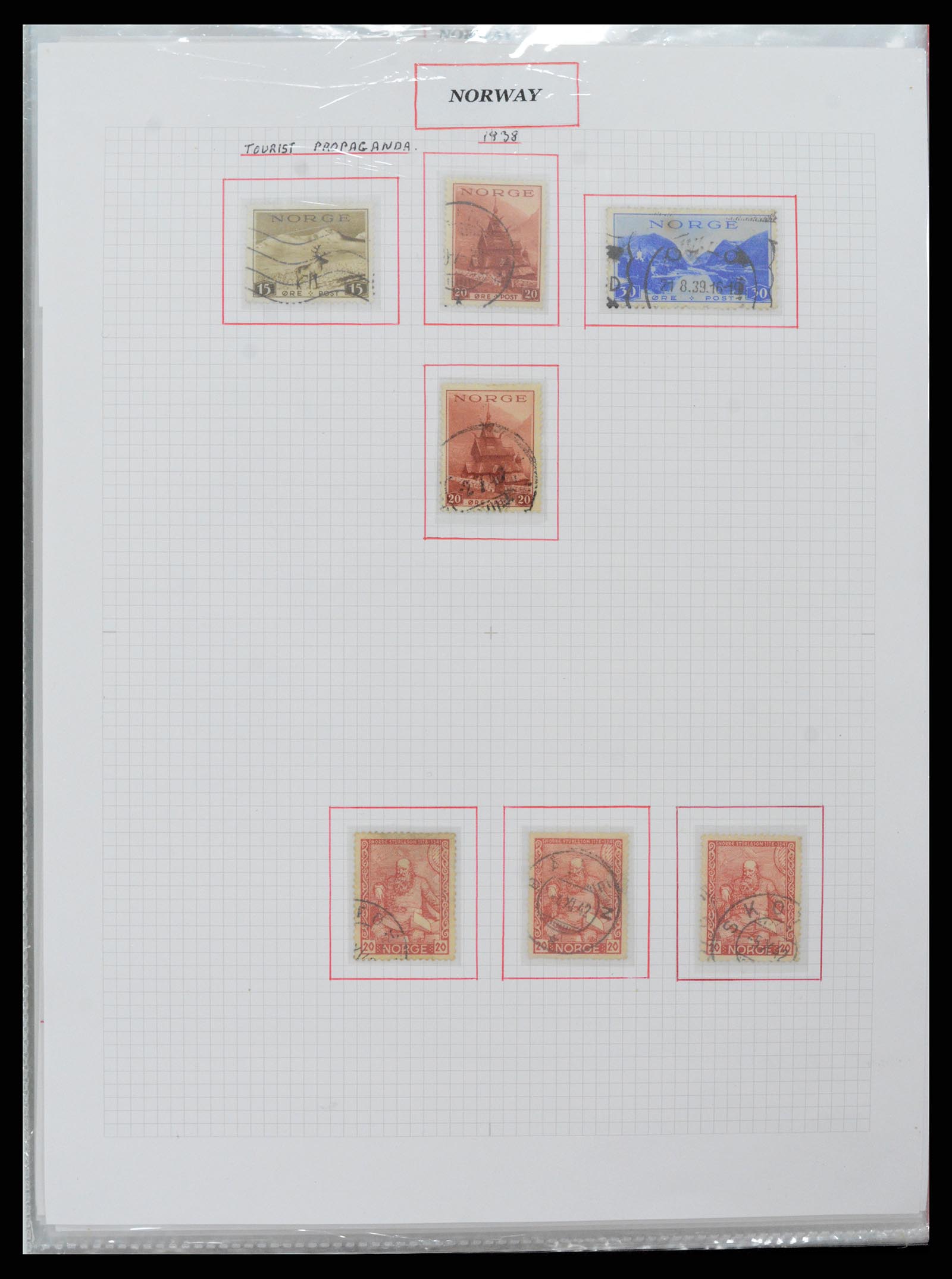 37344 039 - Postzegelverzameling 37344 Europese landen 1861-1980.