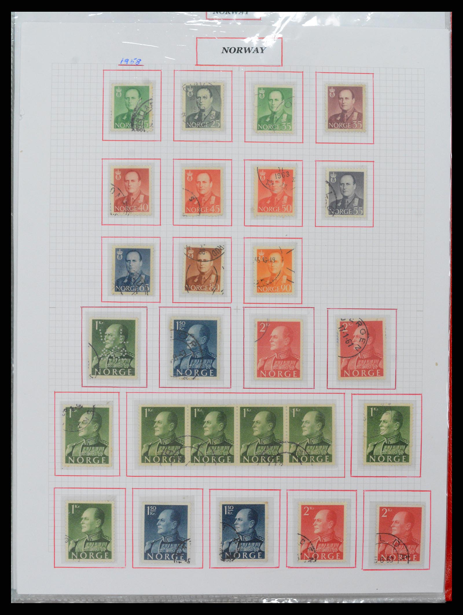37344 045 - Postzegelverzameling 37344 Europese landen 1861-1980.