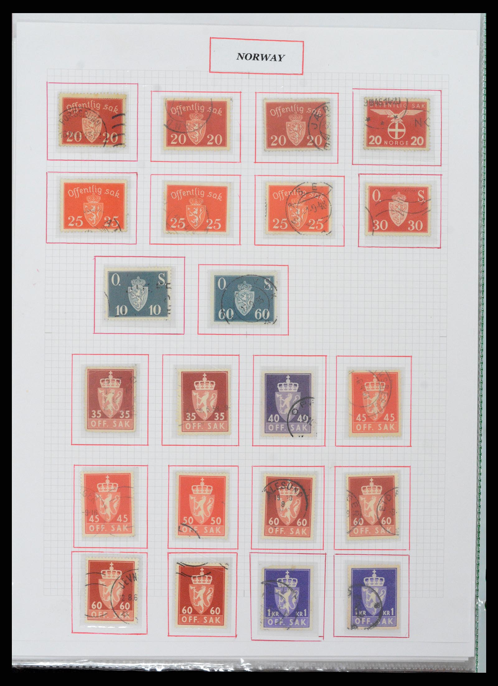 37344 049 - Postzegelverzameling 37344 Europese landen 1861-1980.
