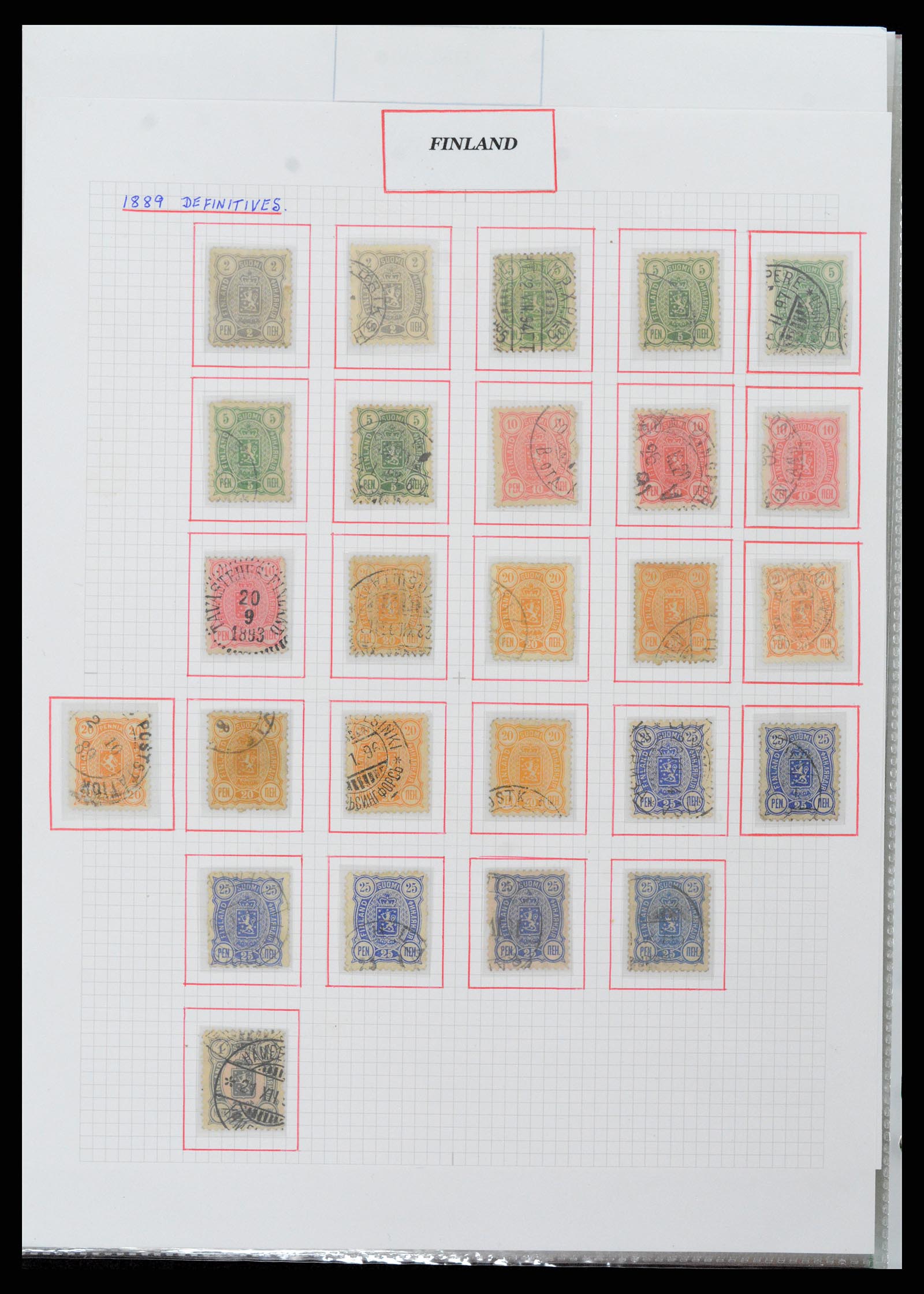 37344 053 - Postzegelverzameling 37344 Europese landen 1861-1980.
