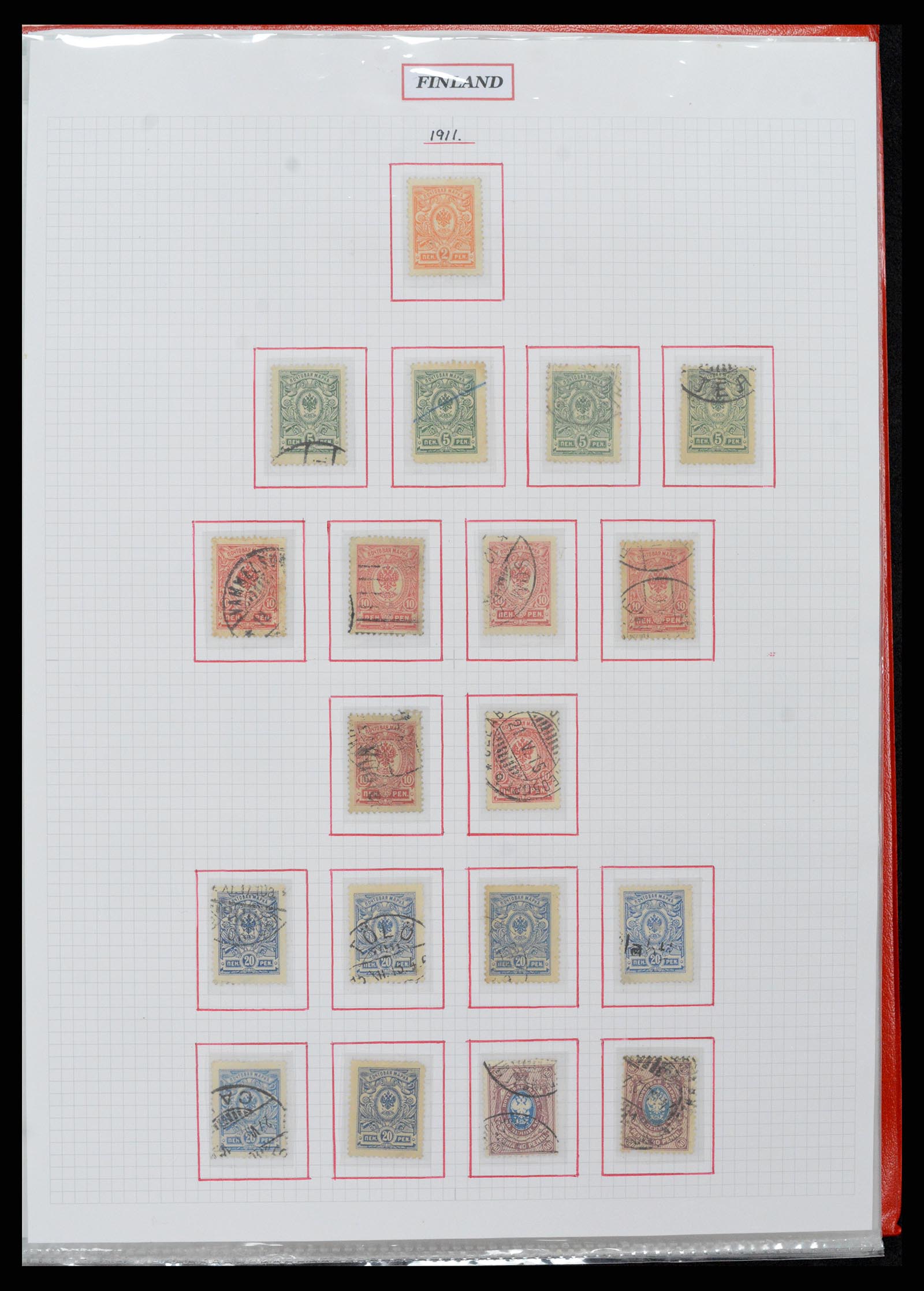 37344 054 - Postzegelverzameling 37344 Europese landen 1861-1980.