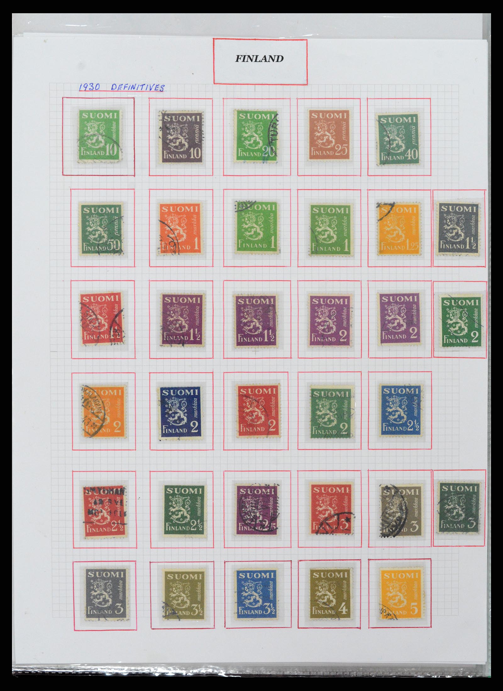 37344 058 - Postzegelverzameling 37344 Europese landen 1861-1980.