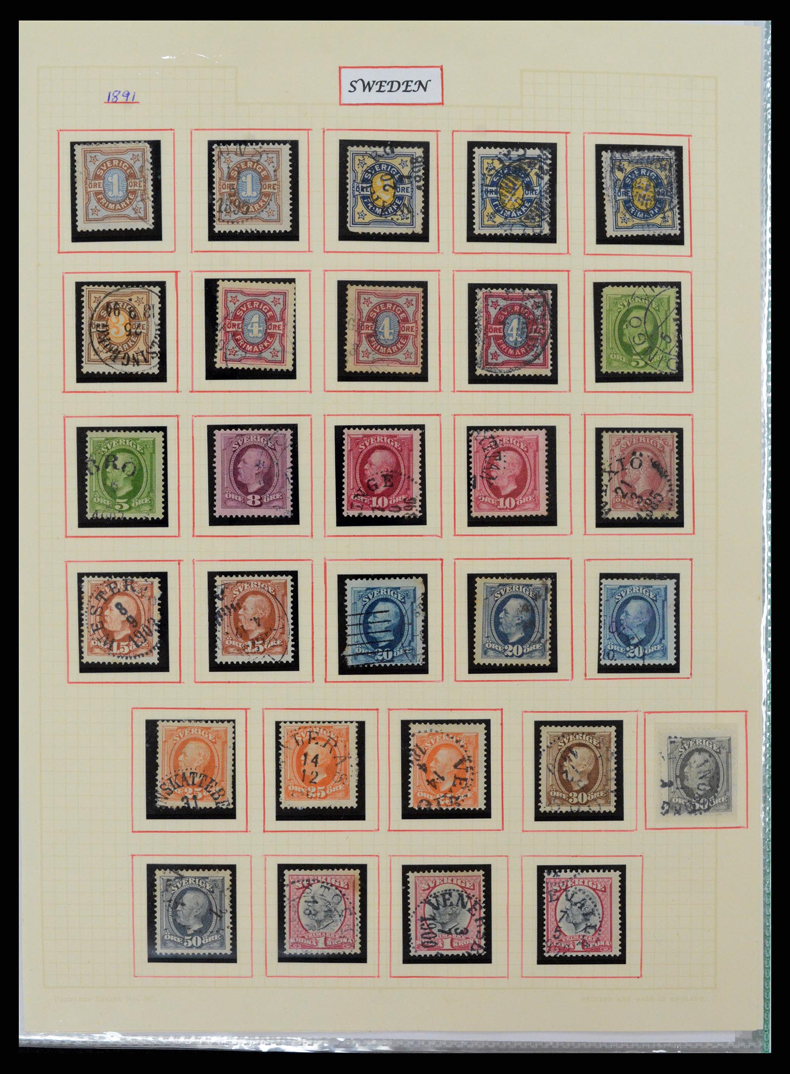 37344 096 - Postzegelverzameling 37344 Europese landen 1861-1980.