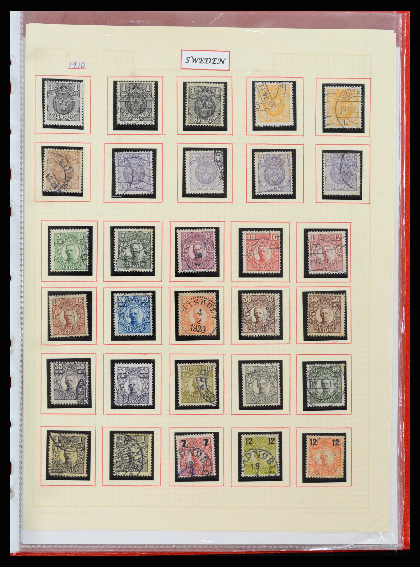 37344 097 - Postzegelverzameling 37344 Europese landen 1861-1980.