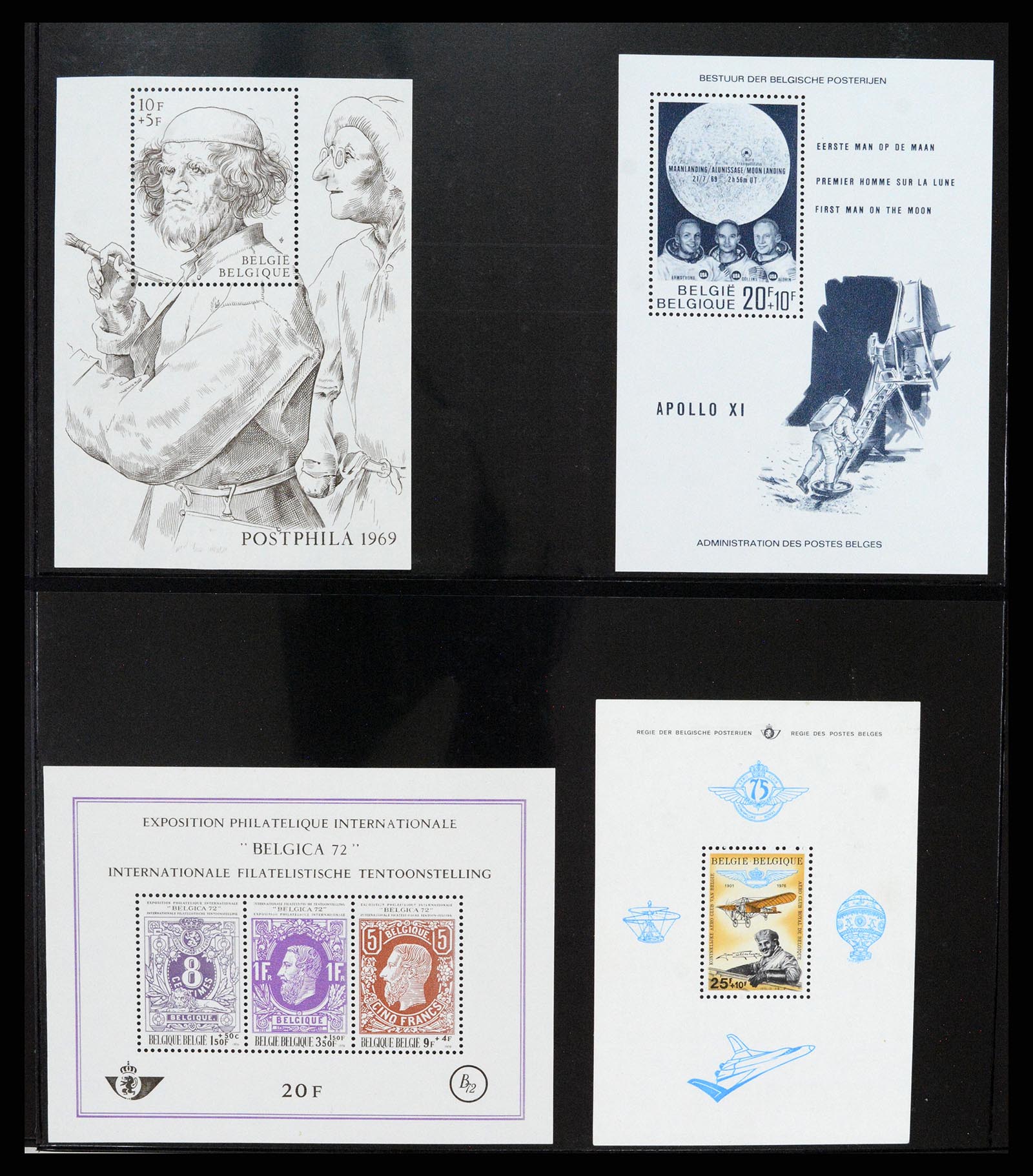 37345 005 - Stamp collection 37345 European countries souvenir sheets.
