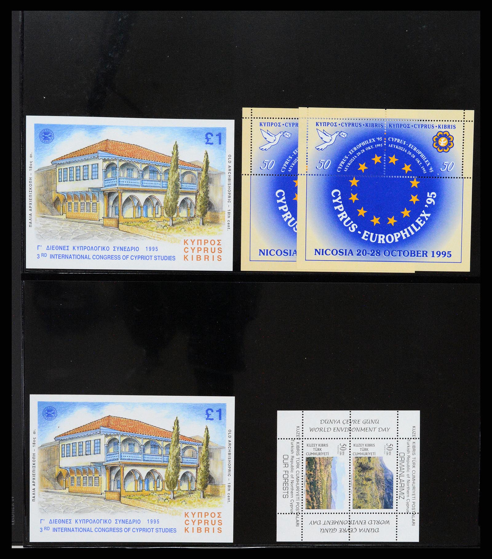 37345 017 - Stamp collection 37345 European countries souvenir sheets.