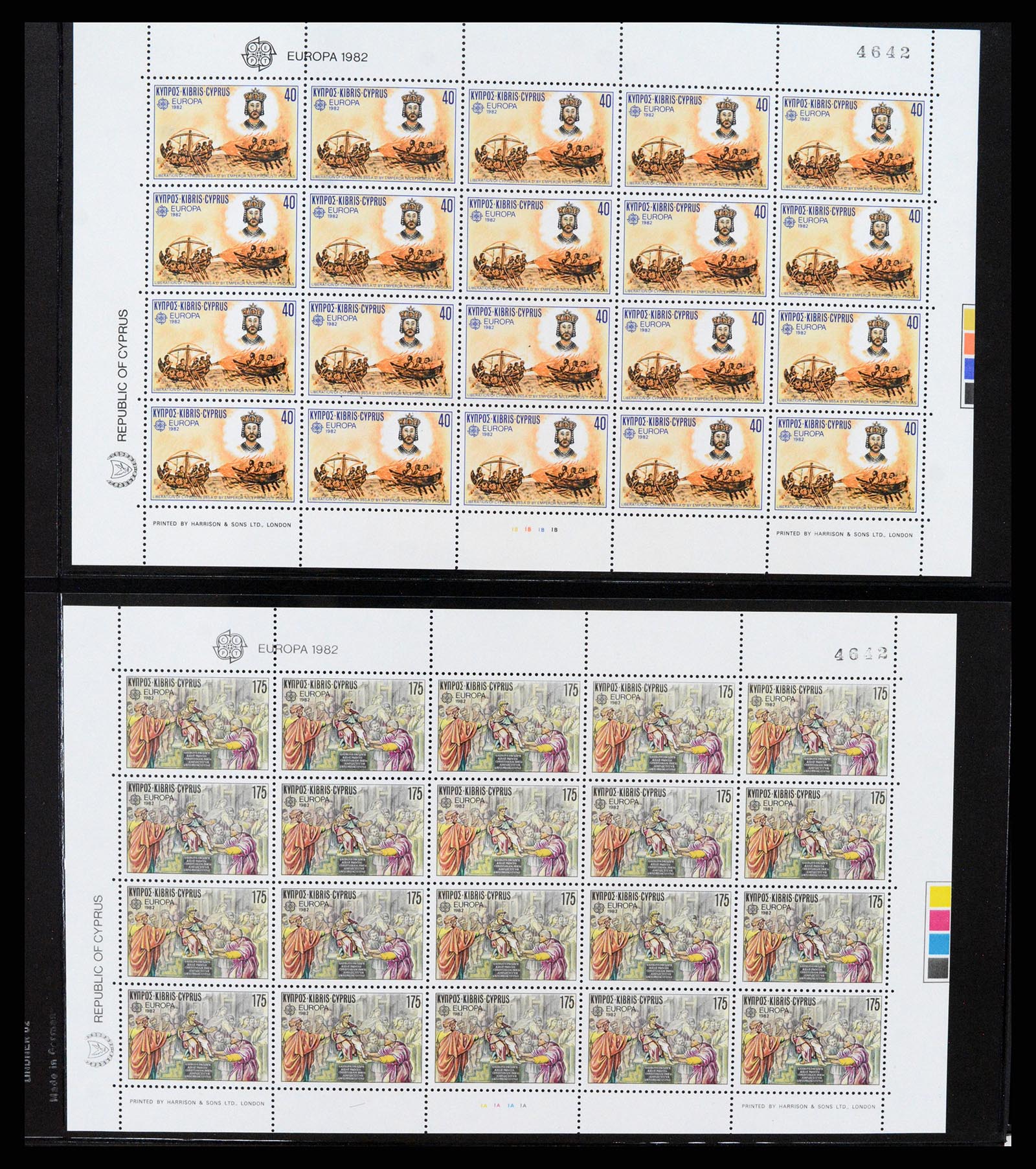 37345 024 - Stamp collection 37345 European countries souvenir sheets.