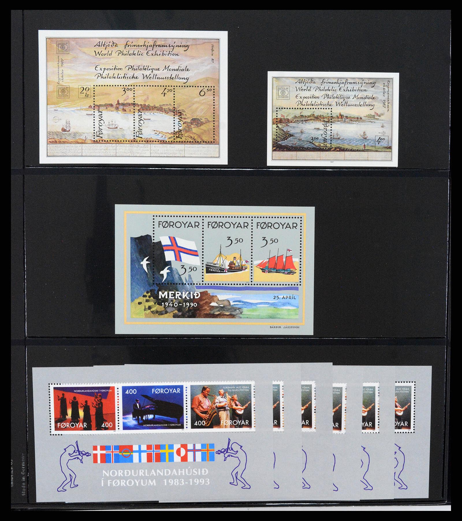 37345 030 - Stamp collection 37345 European countries souvenir sheets.