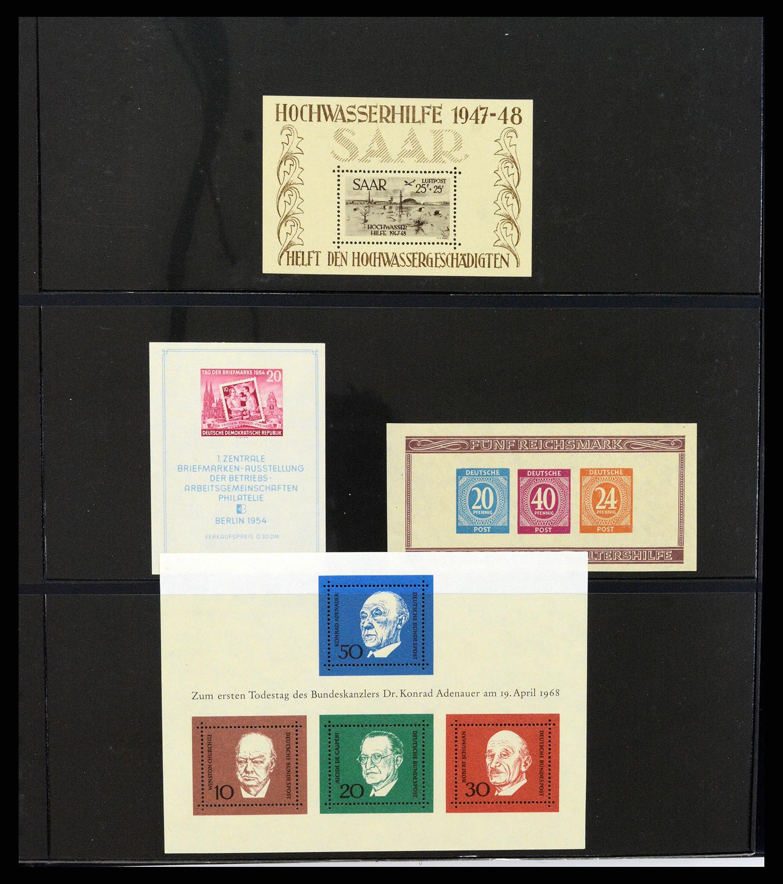 37345 032 - Stamp collection 37345 European countries souvenir sheets.