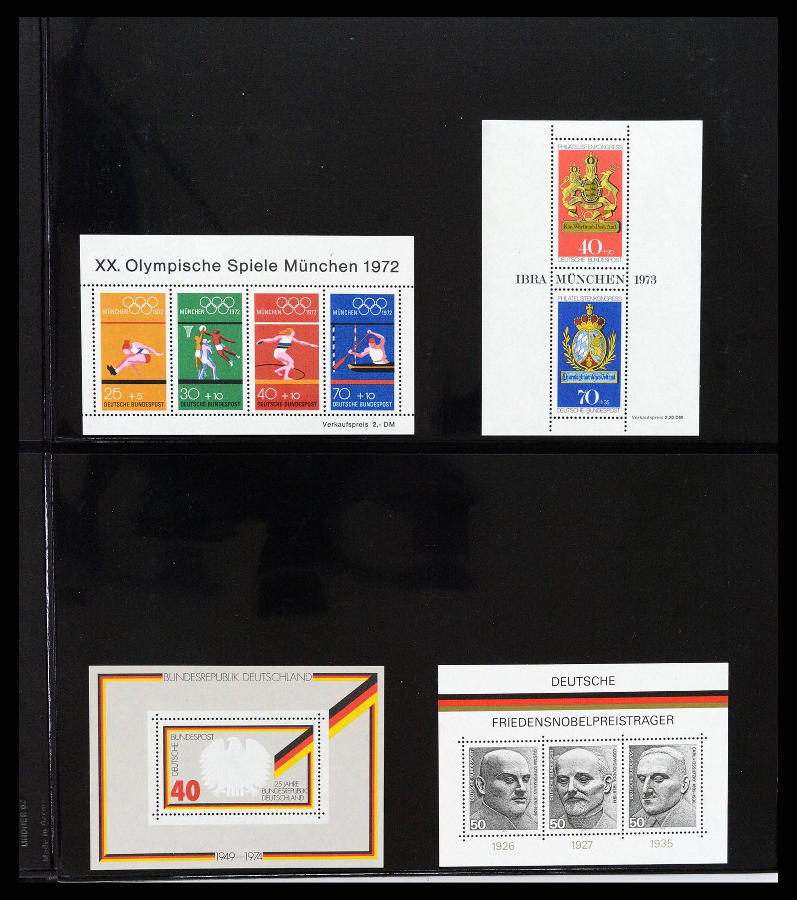 37345 034 - Stamp collection 37345 European countries souvenir sheets.