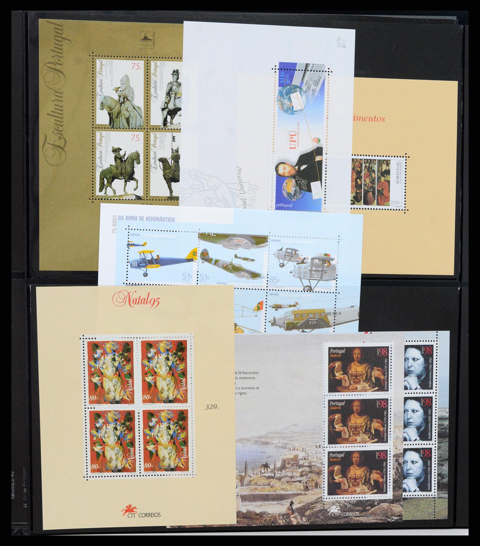 37345 343 - Stamp collection 37345 European countries souvenir sheets.