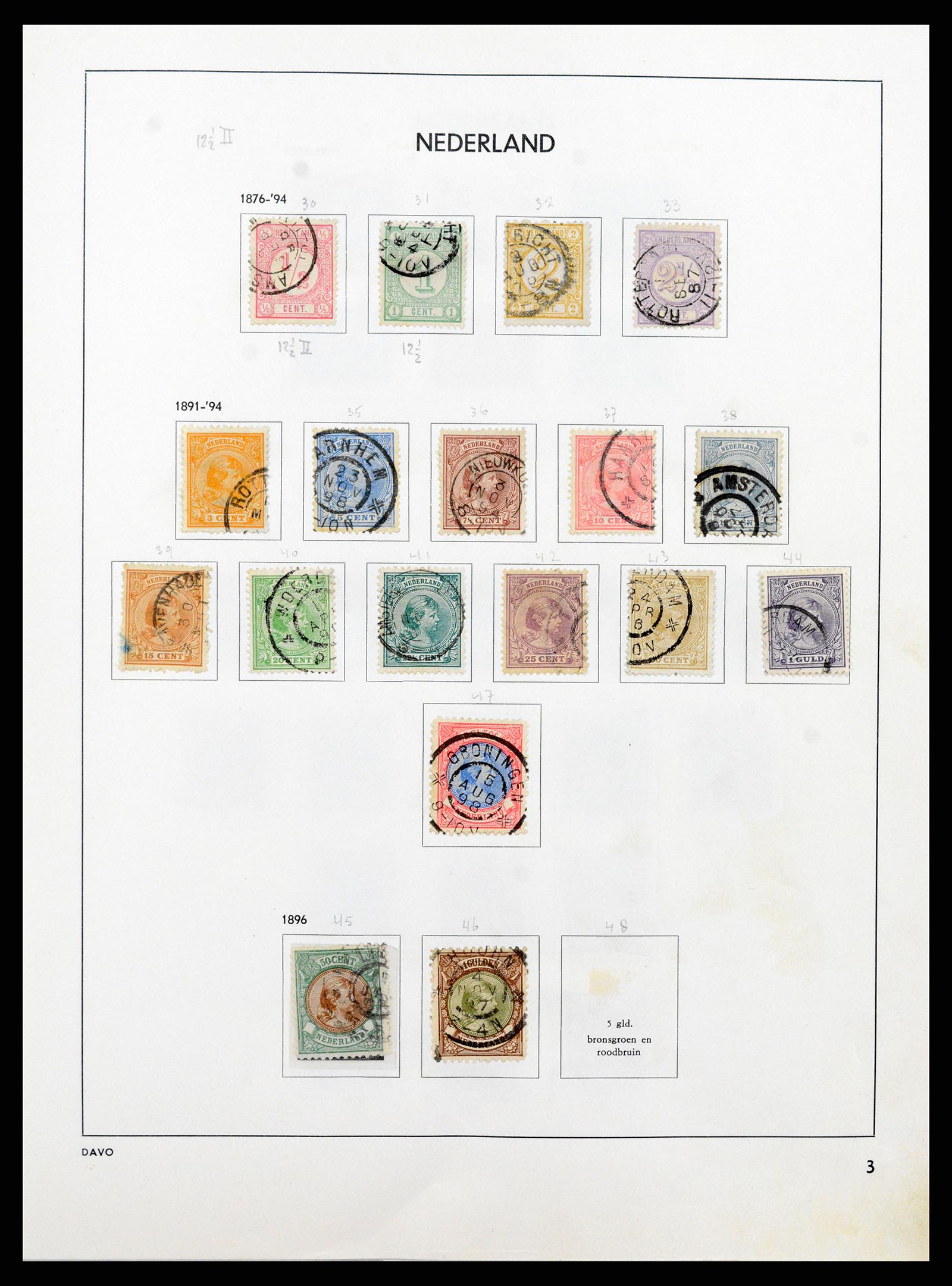 37346 003 - Postzegelverzameling 37346 Nederland 1852-1996.