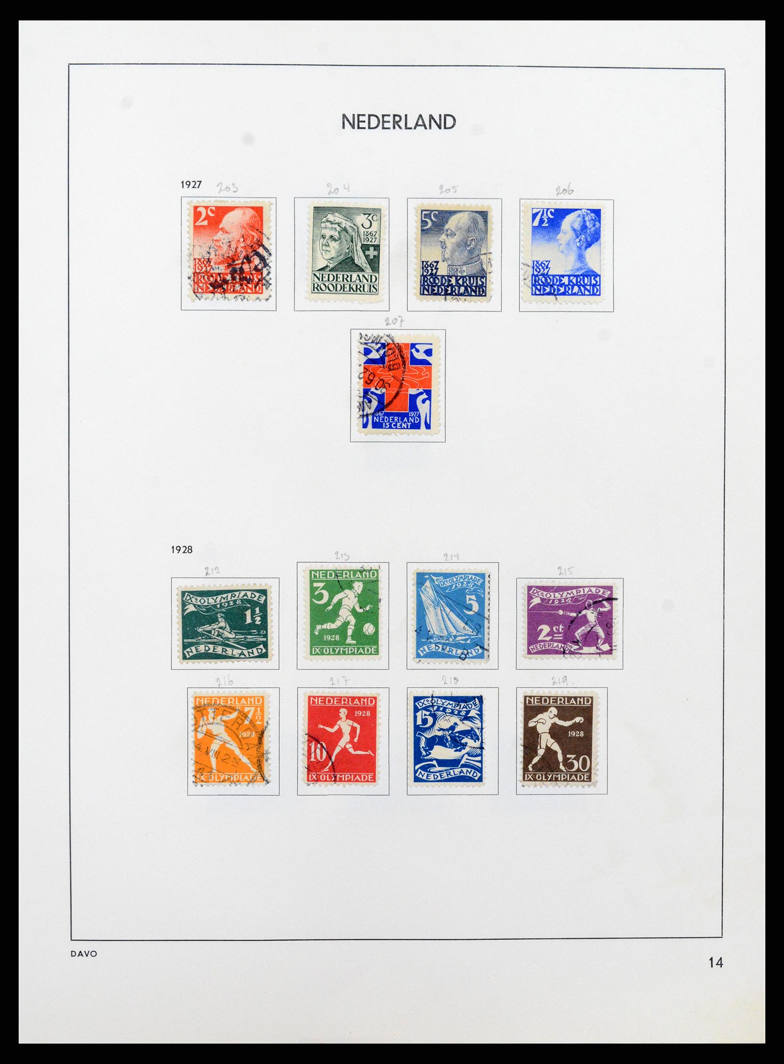 37346 014 - Postzegelverzameling 37346 Nederland 1852-1996.