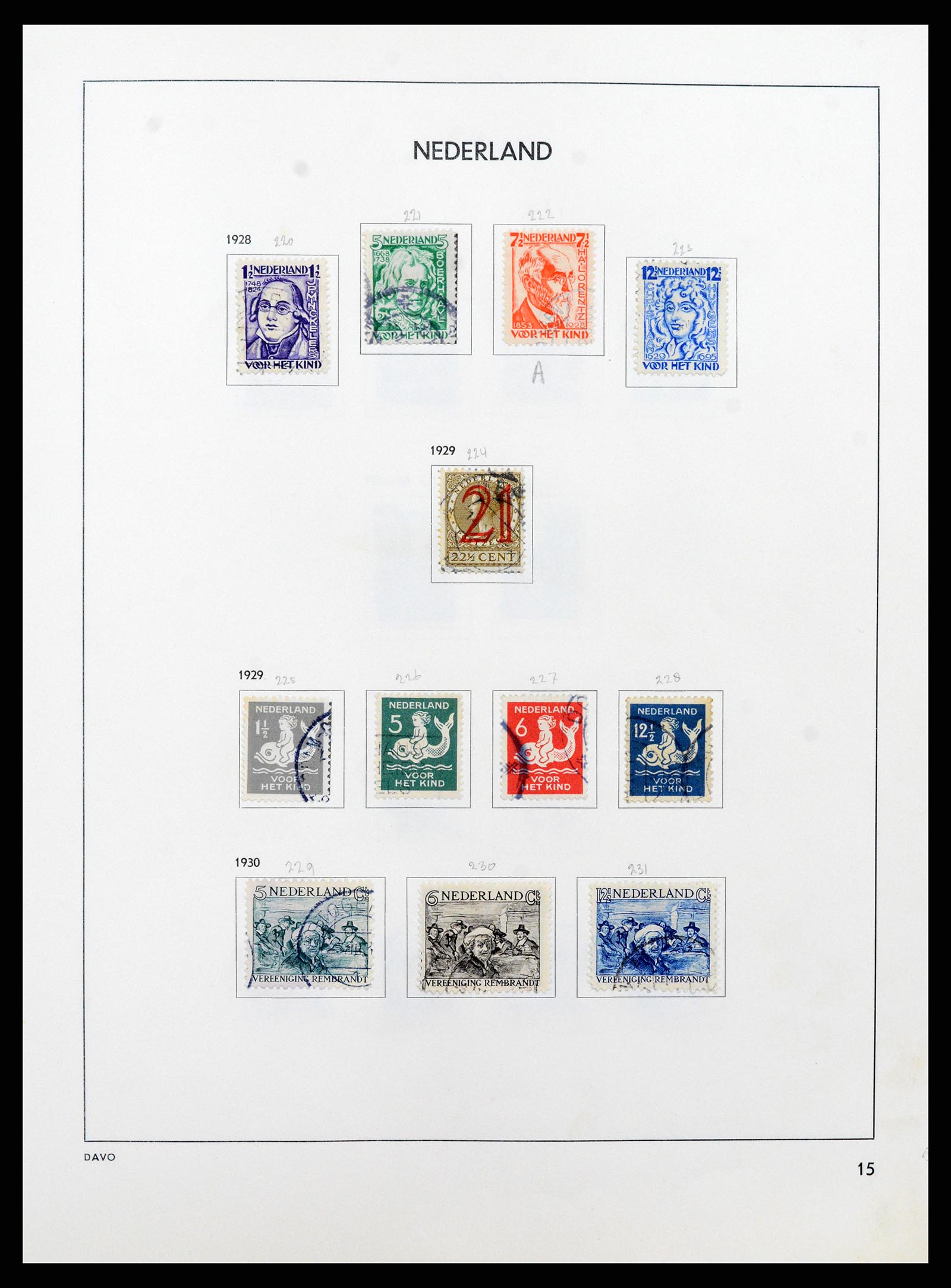 37346 015 - Postzegelverzameling 37346 Nederland 1852-1996.