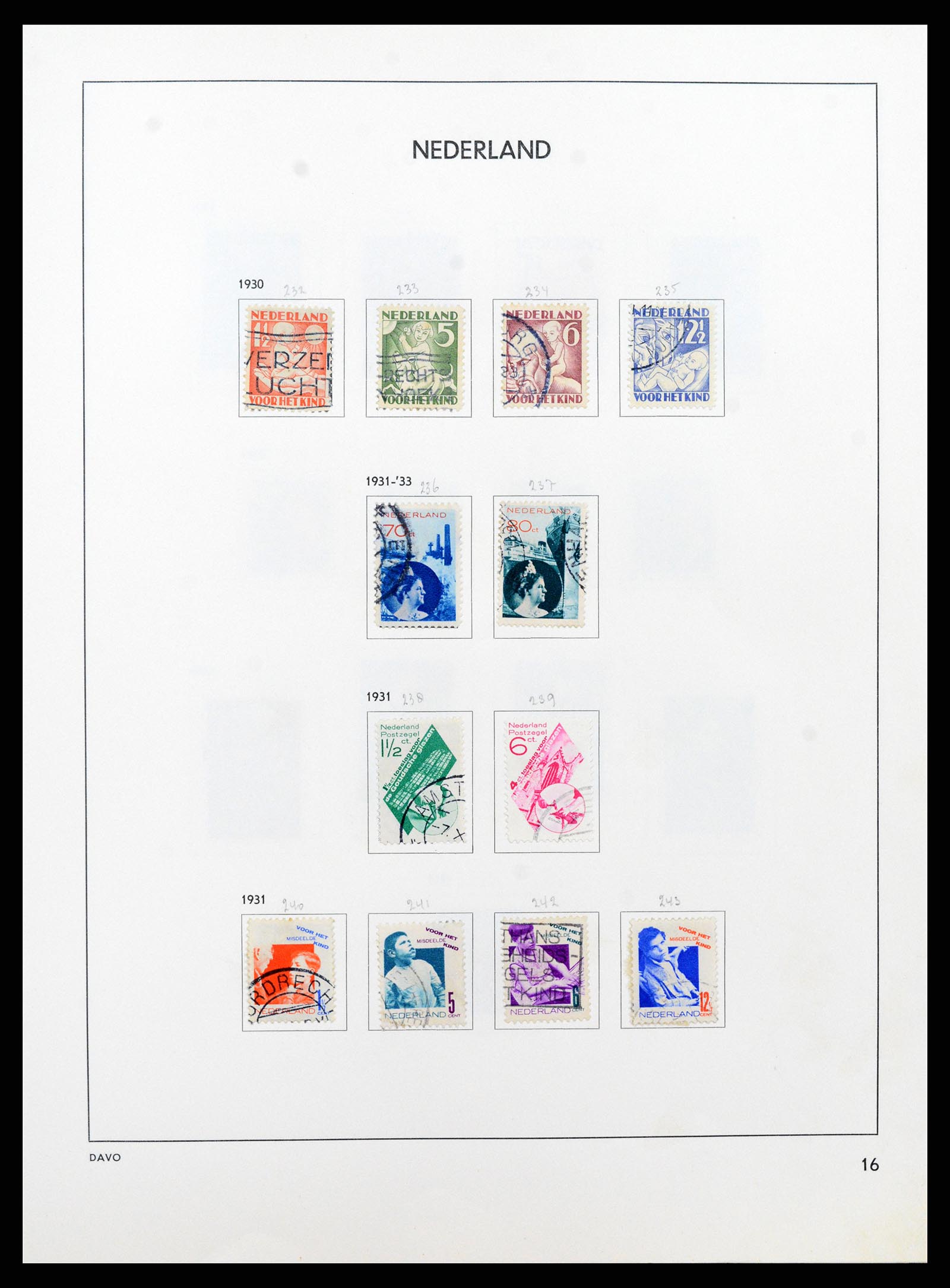 37346 016 - Postzegelverzameling 37346 Nederland 1852-1996.