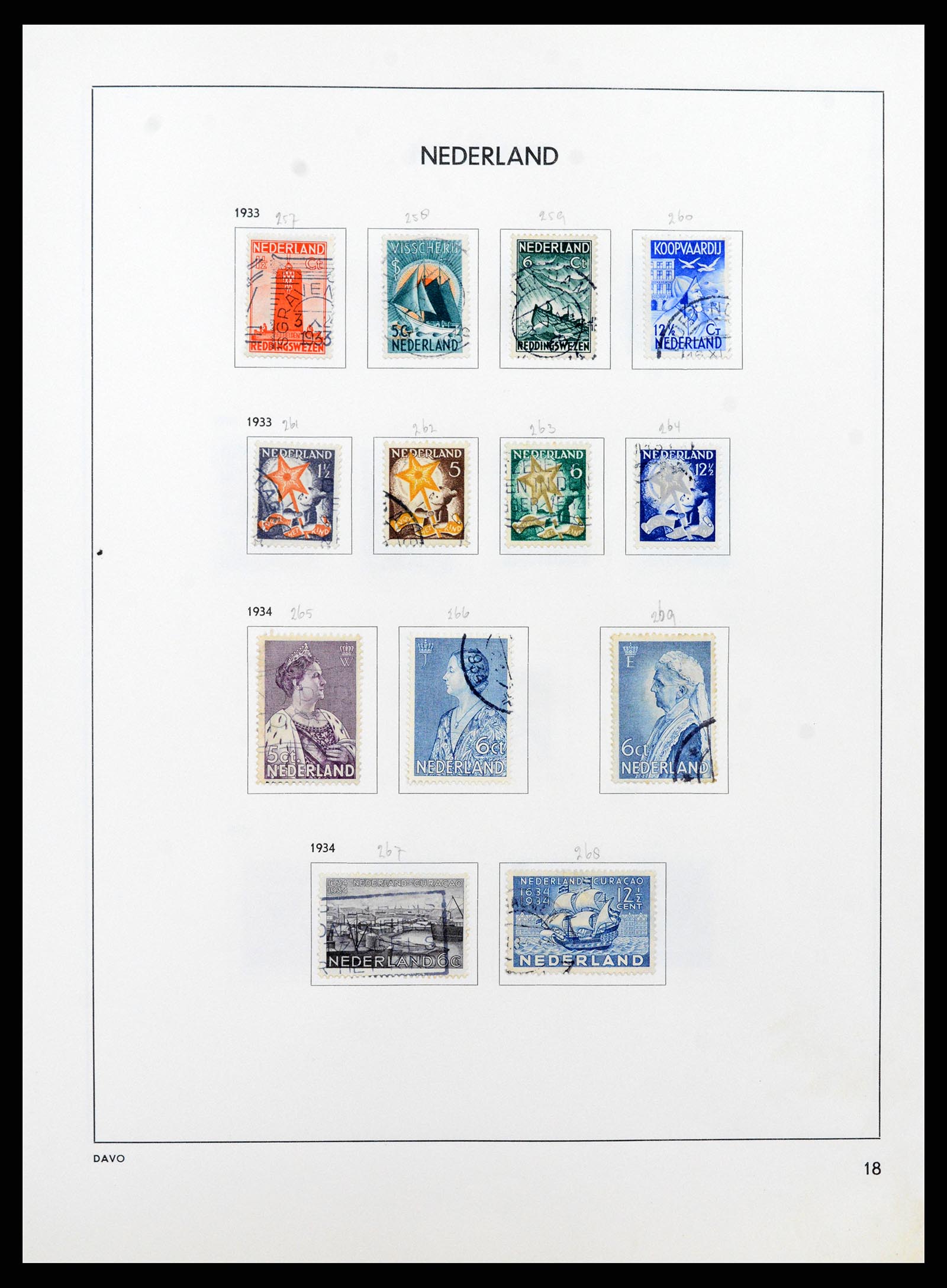 37346 018 - Postzegelverzameling 37346 Nederland 1852-1996.