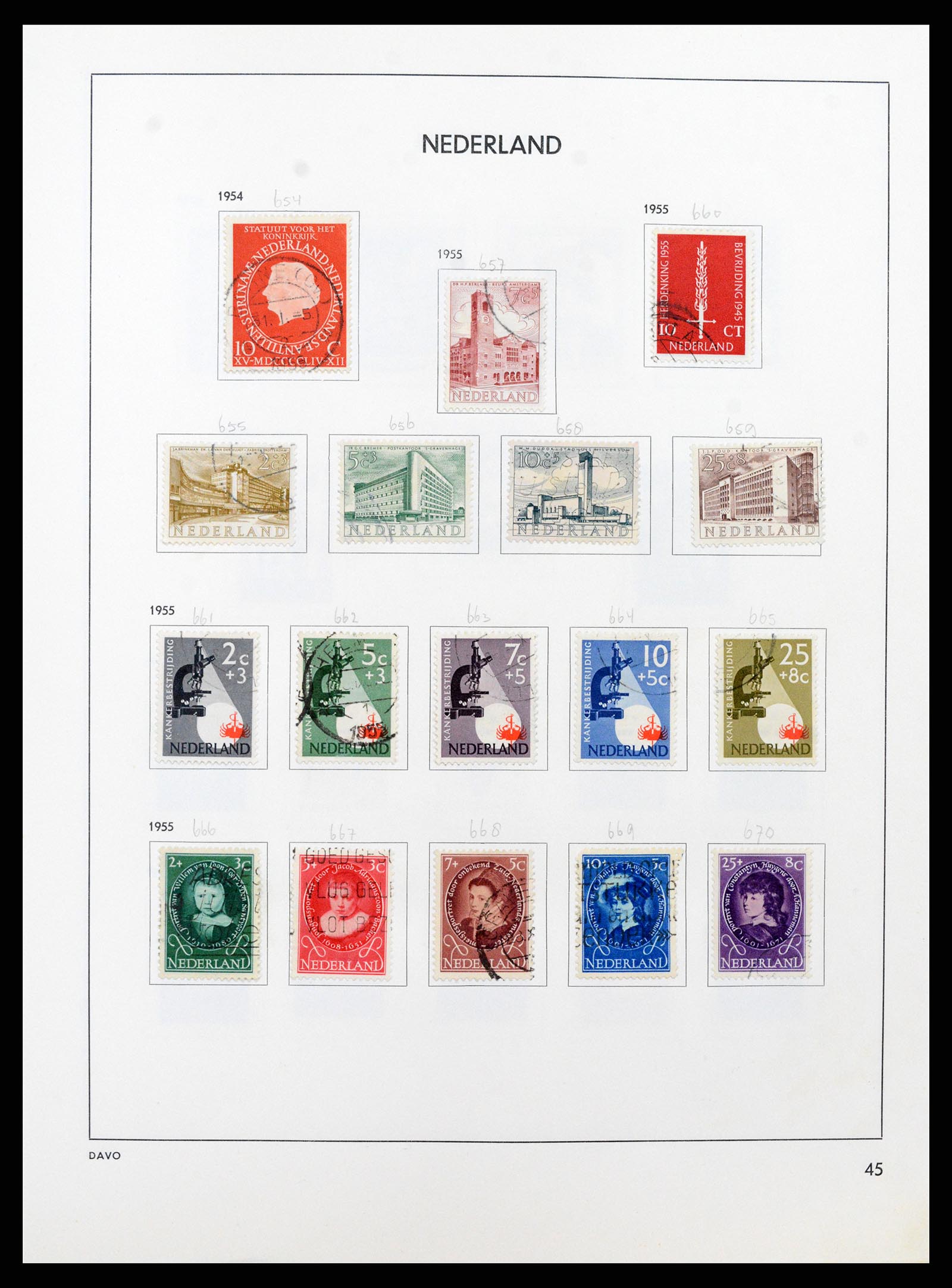 37346 044 - Postzegelverzameling 37346 Nederland 1852-1996.