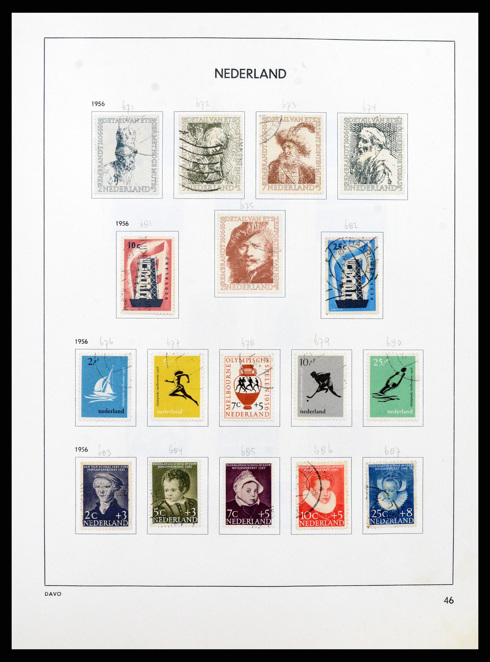 37346 045 - Postzegelverzameling 37346 Nederland 1852-1996.