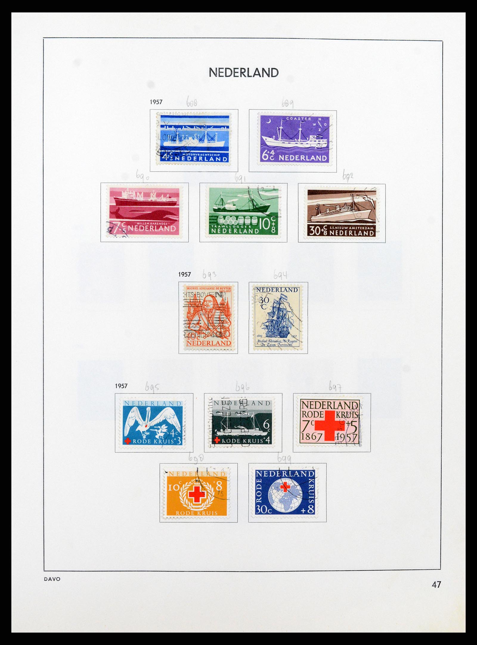 37346 046 - Postzegelverzameling 37346 Nederland 1852-1996.