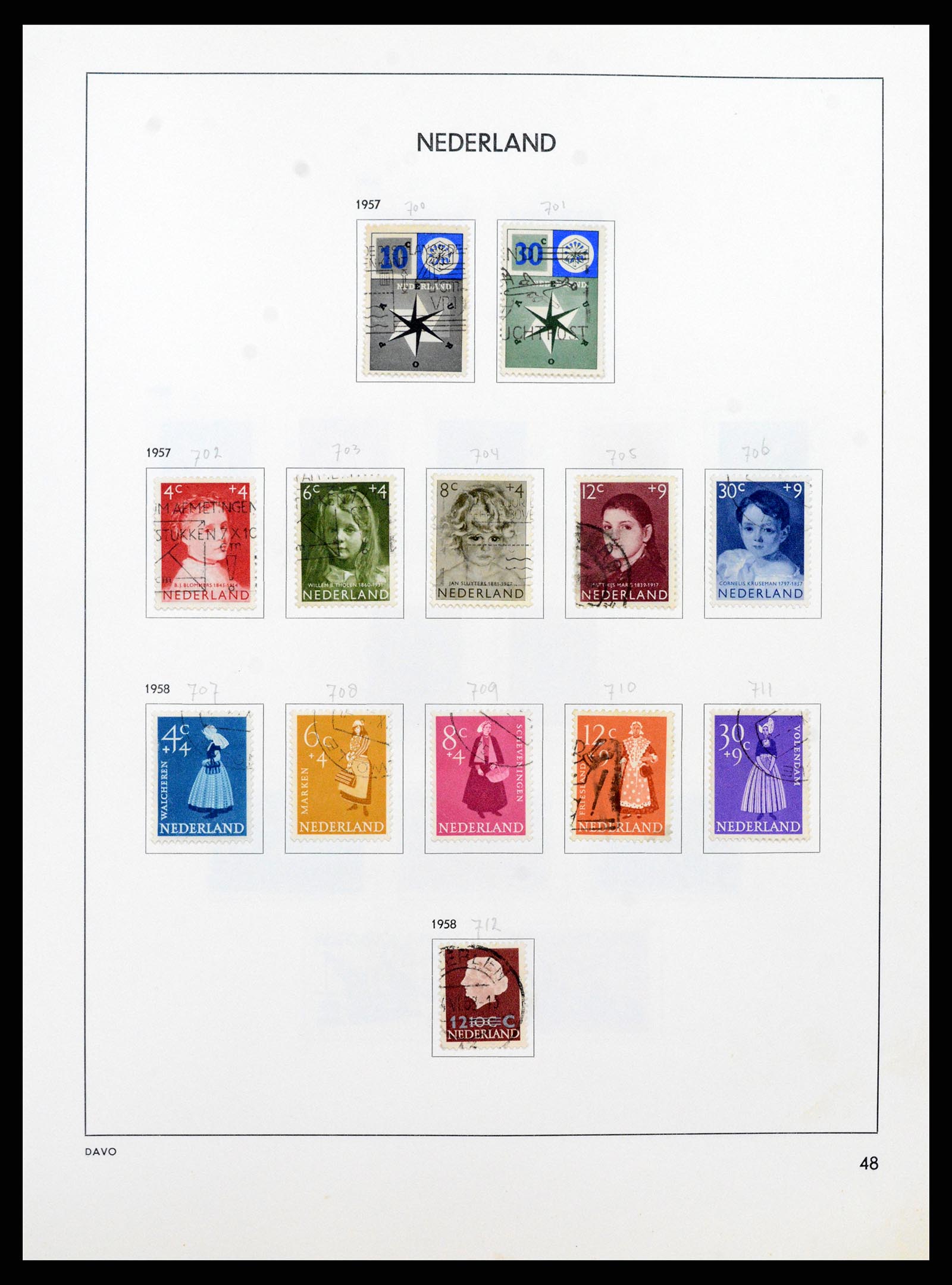 37346 047 - Postzegelverzameling 37346 Nederland 1852-1996.