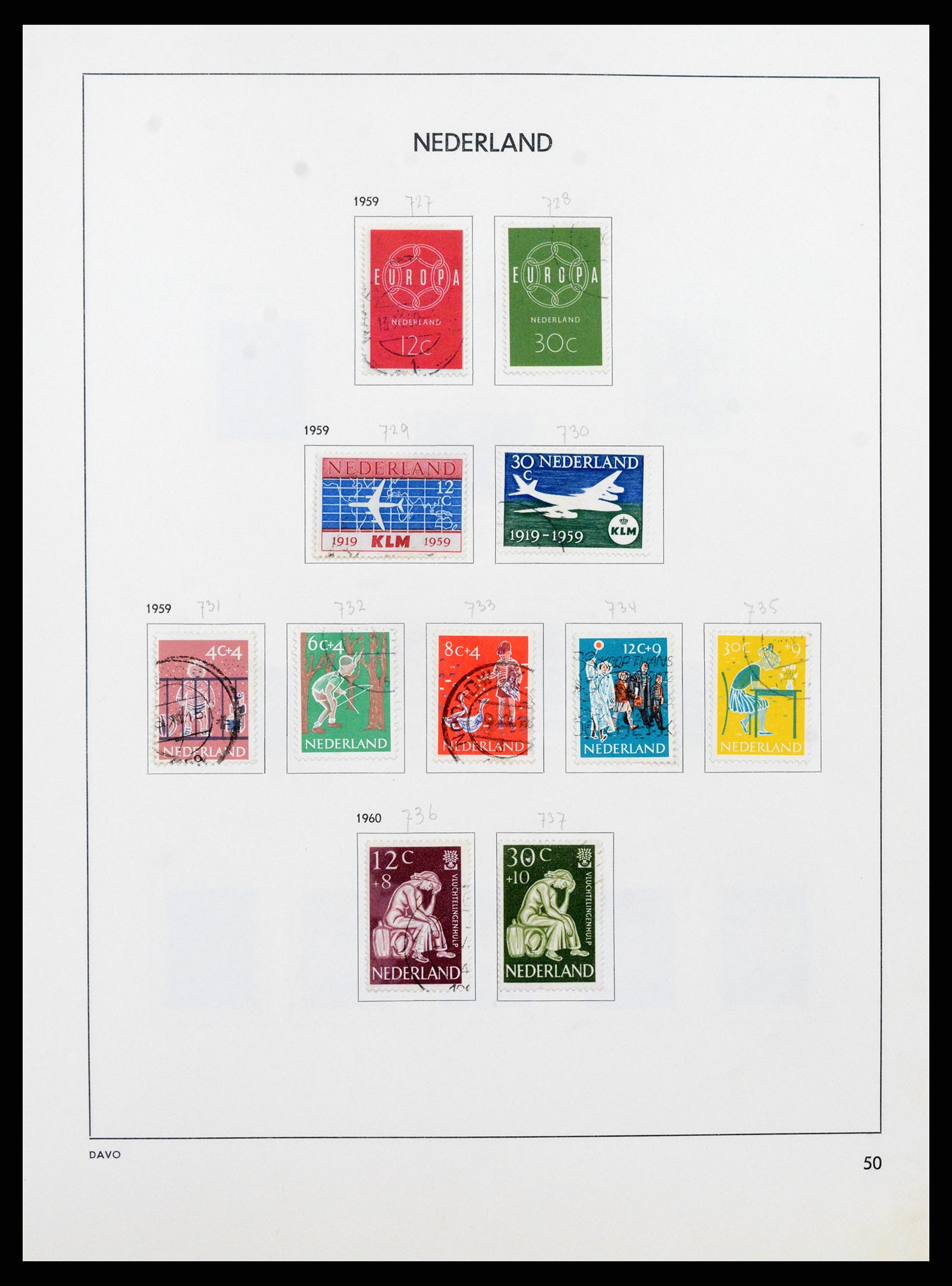 37346 049 - Postzegelverzameling 37346 Nederland 1852-1996.