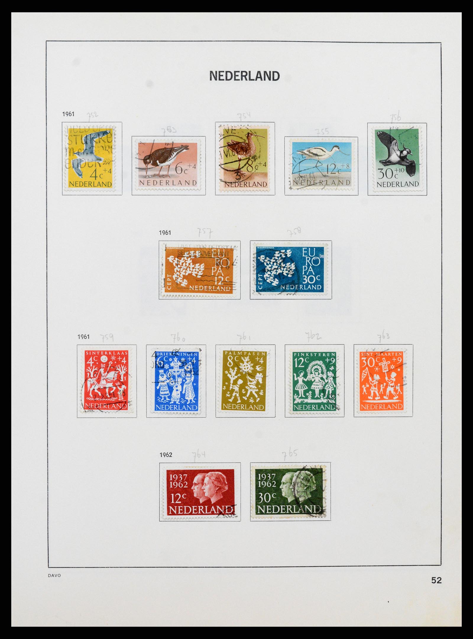 37346 051 - Postzegelverzameling 37346 Nederland 1852-1996.