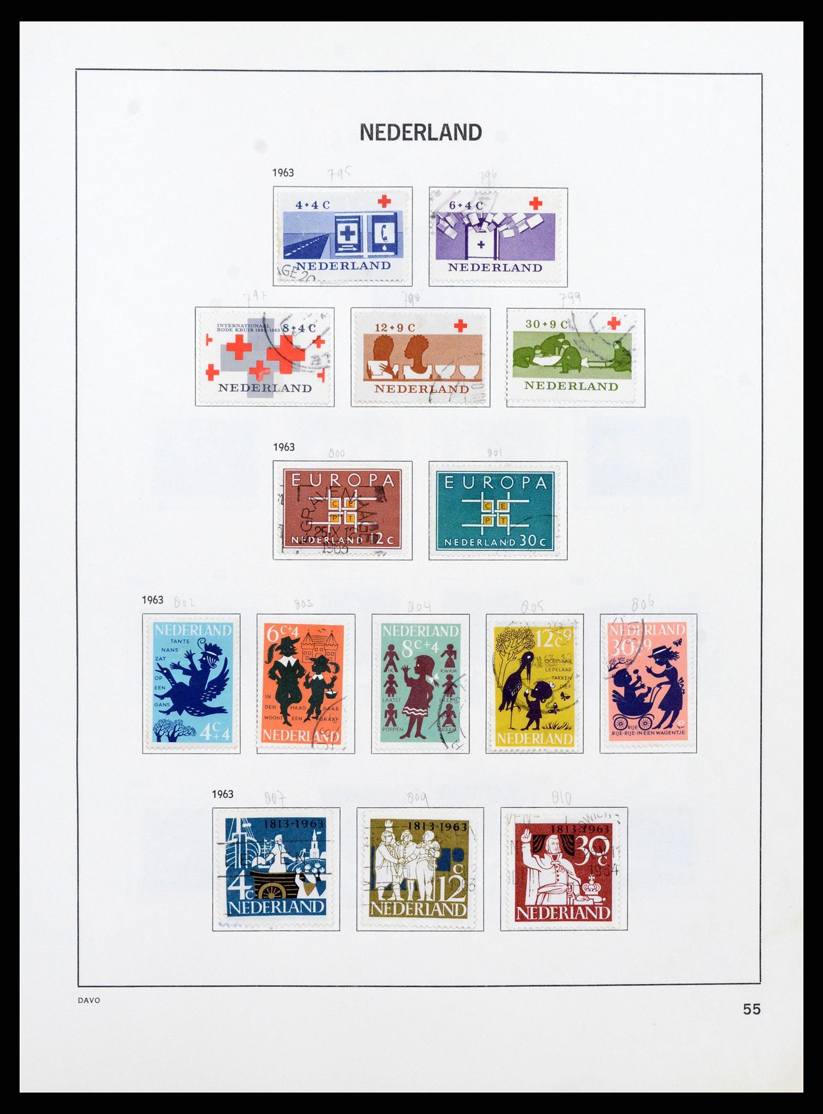 37346 054 - Postzegelverzameling 37346 Nederland 1852-1996.