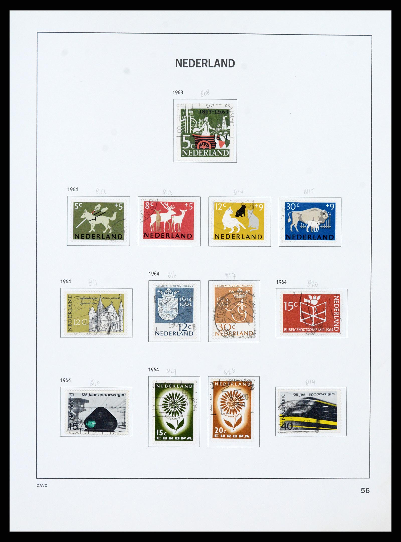 37346 055 - Postzegelverzameling 37346 Nederland 1852-1996.